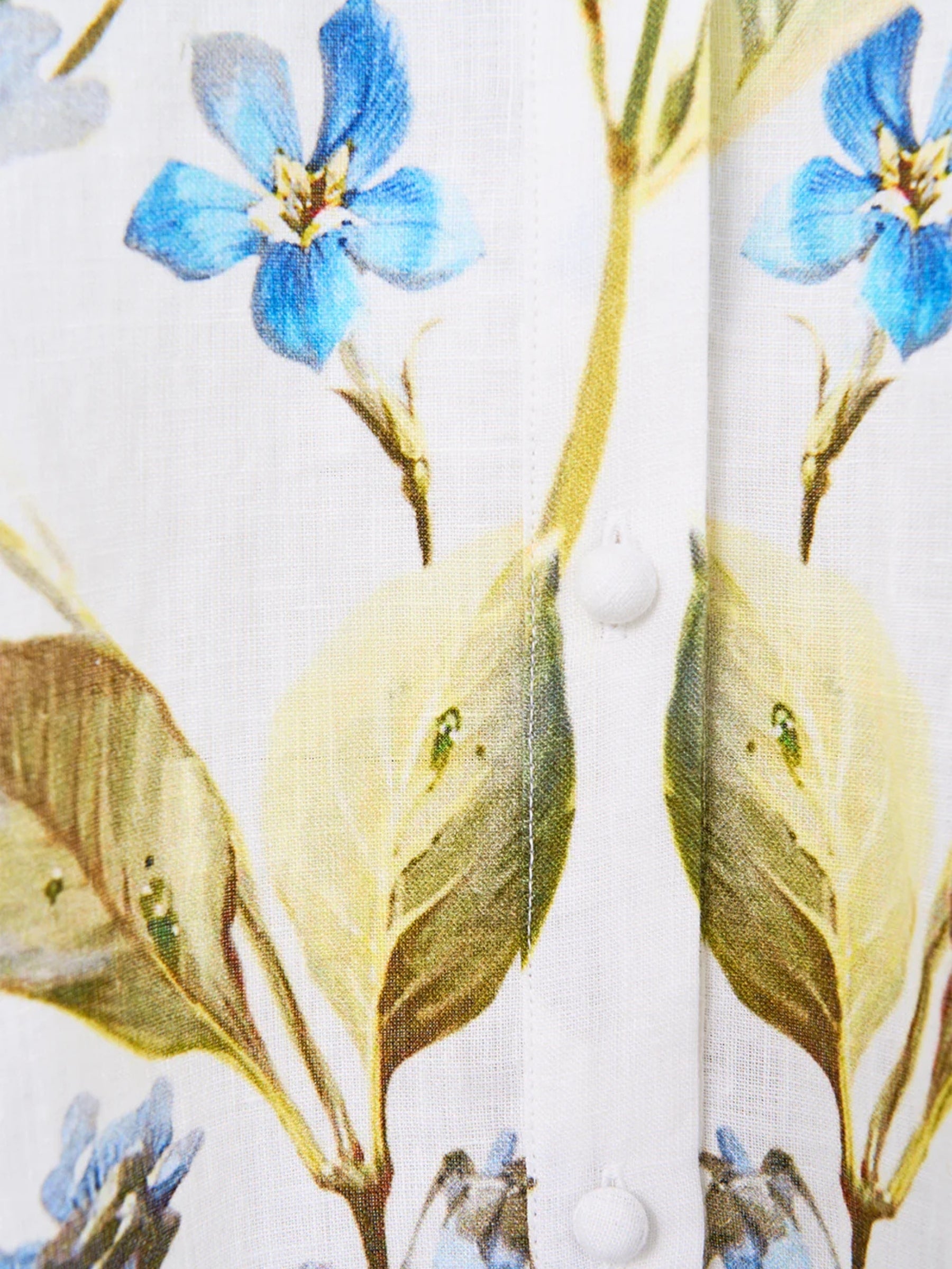 Waist Tie Shirt Dress - Botanical Ballads