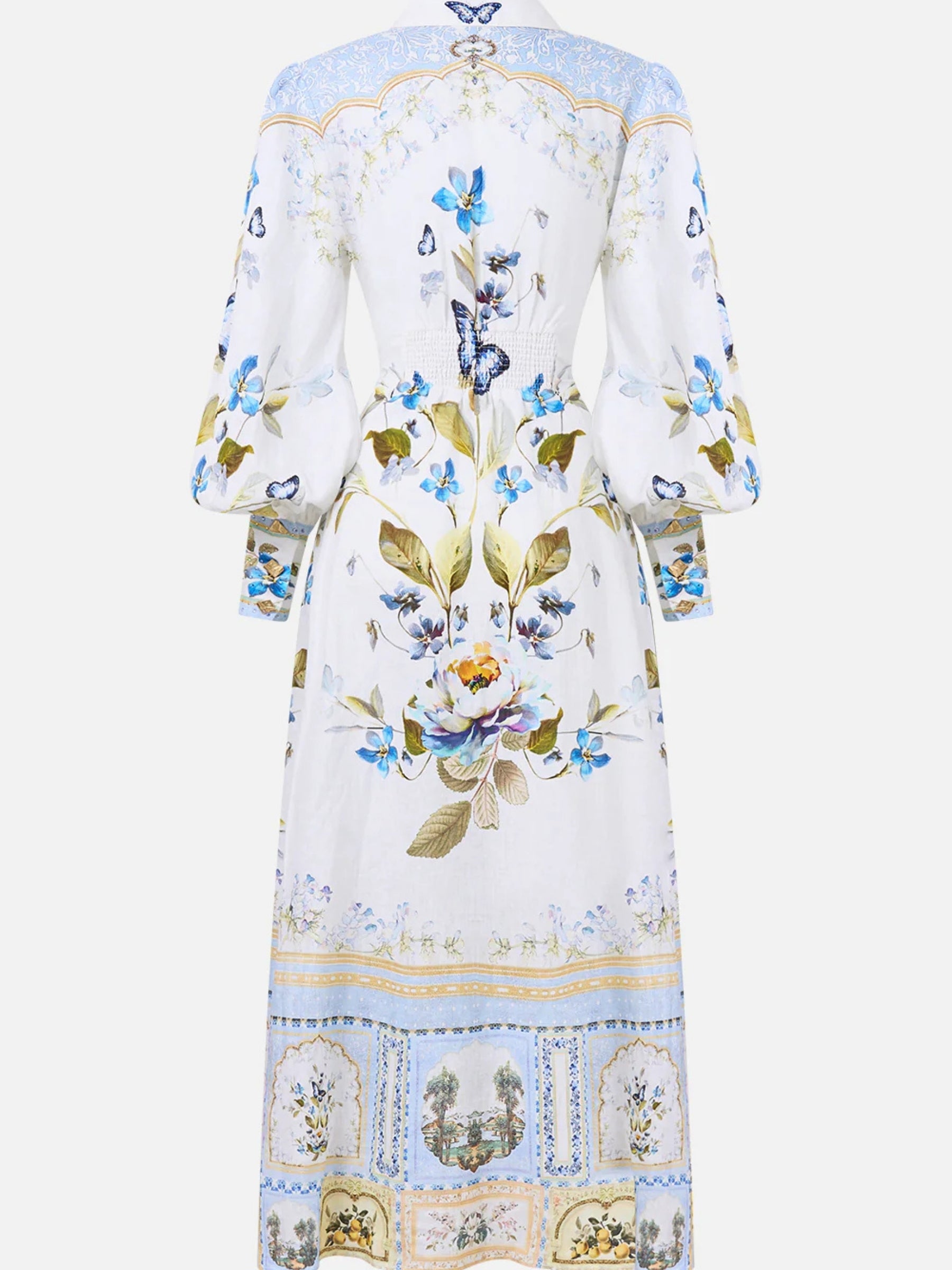 Waist Tie Shirt Dress - Botanical Ballads