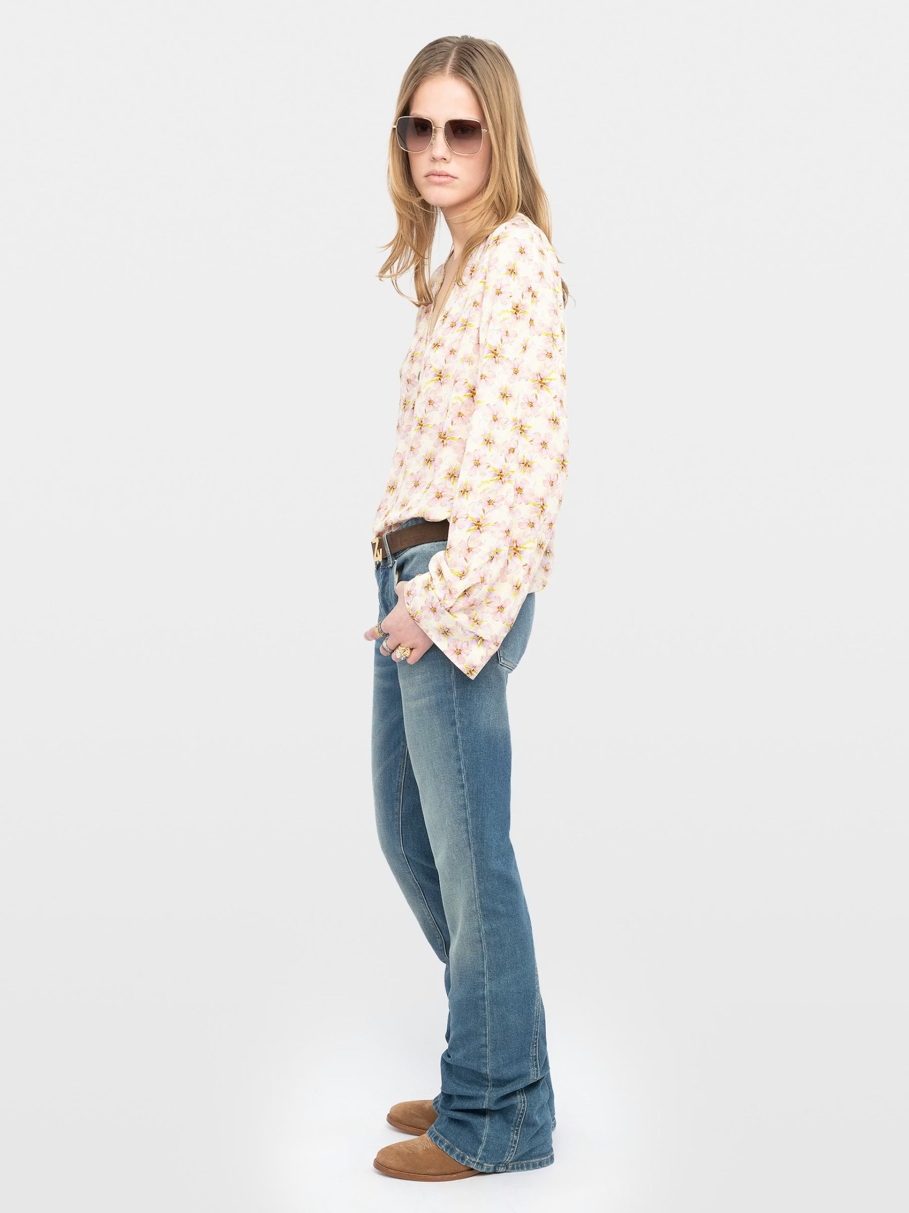 Torny Blouse - Mirror Flowers