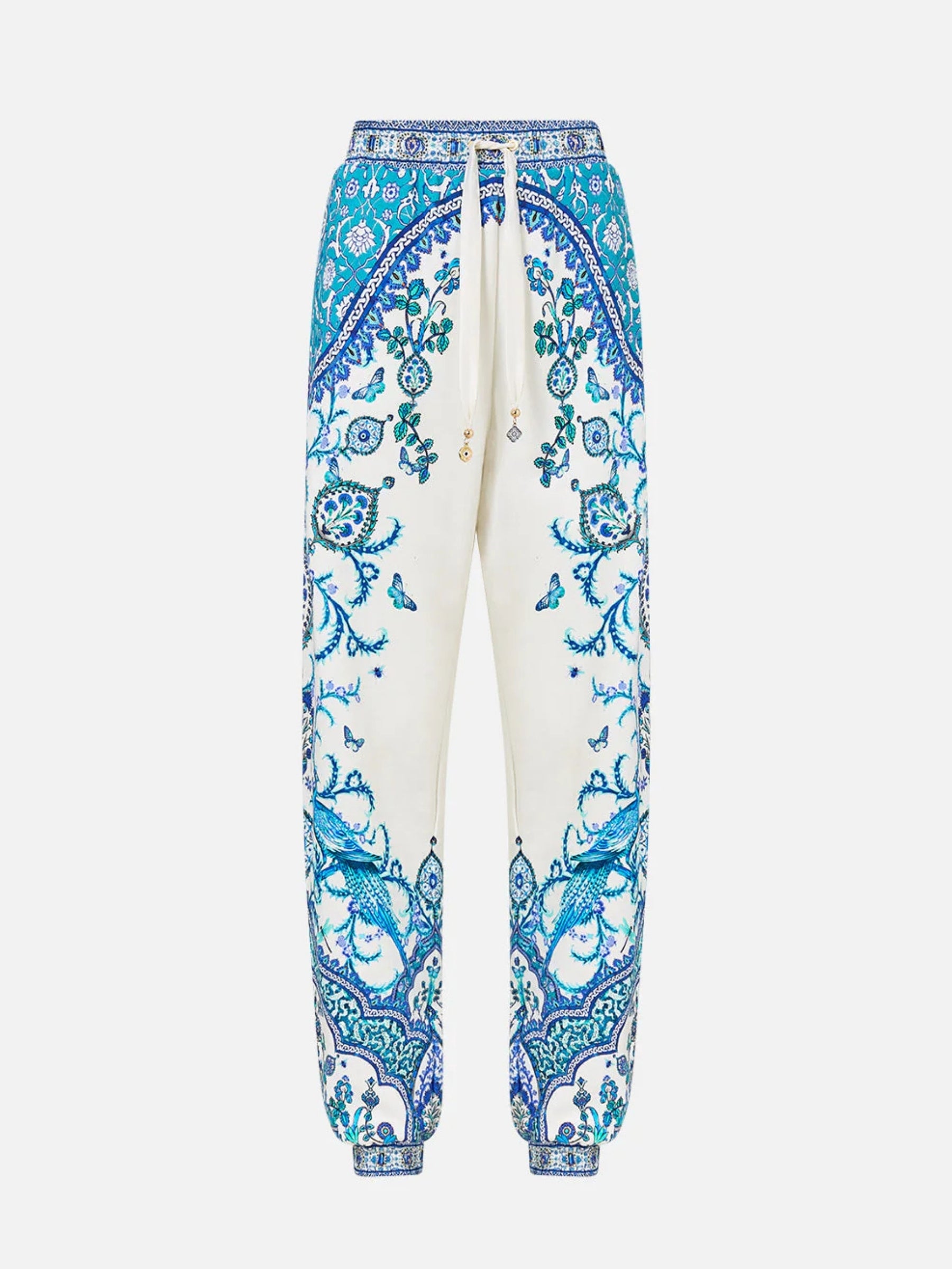 Jersey Track Pant with Silk Details - Isnik Lullaby