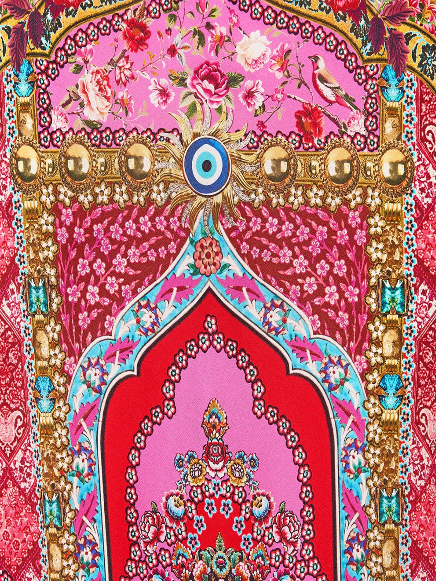 V Neck Full Length Bias Slip Dress - Heirloom Empire