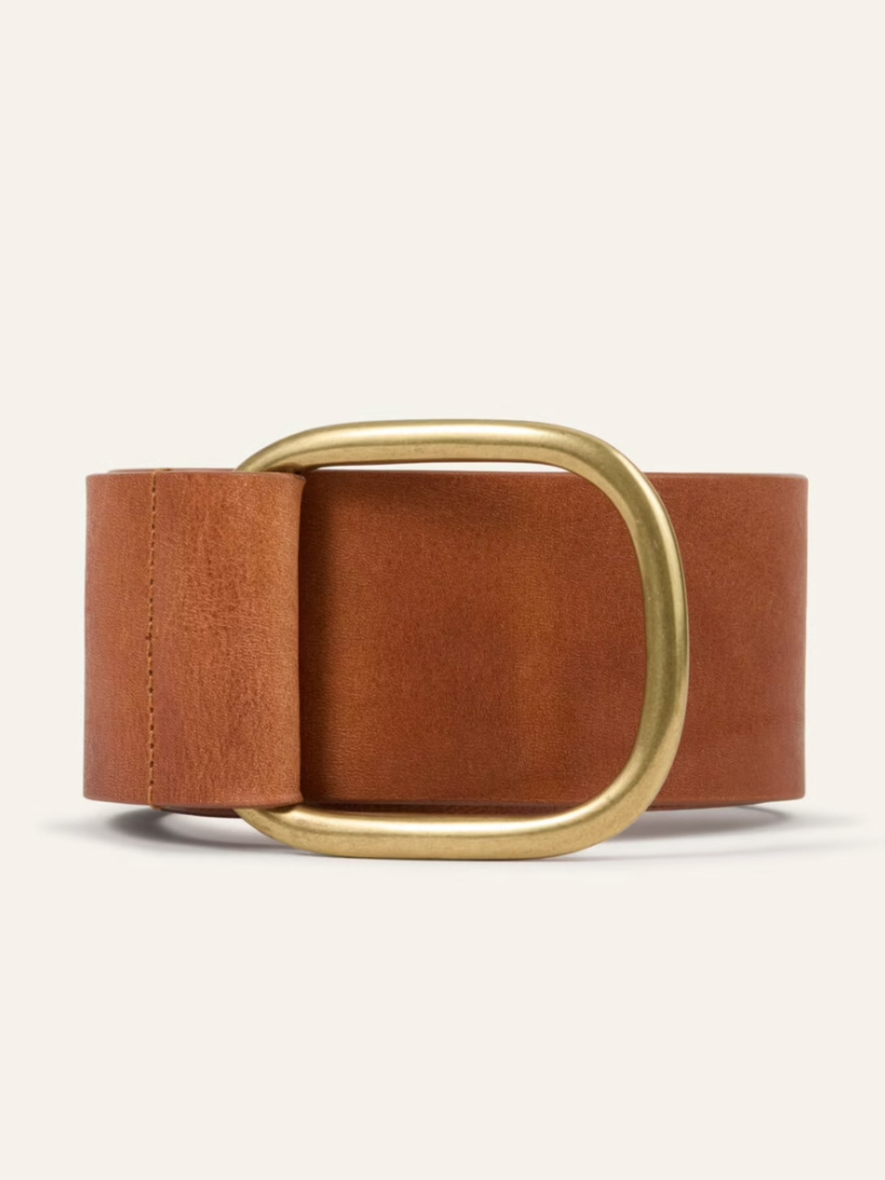 Ceinture Banel Leather Belt - Cognac