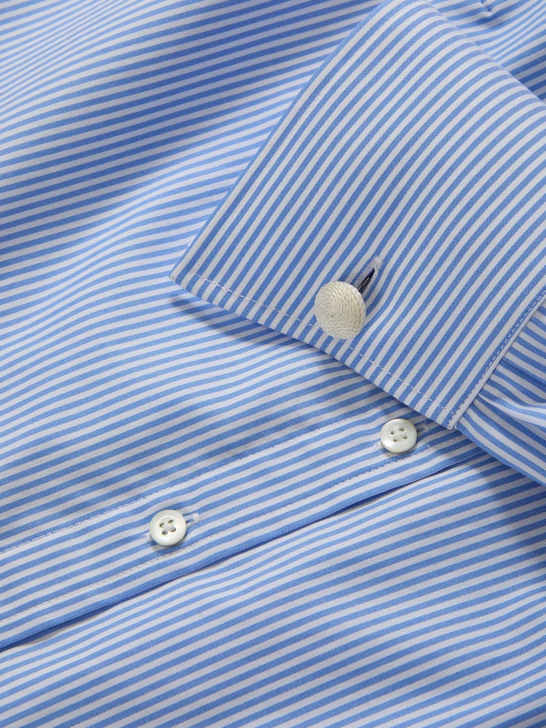 Amelia Shirt - Blue Jay/White