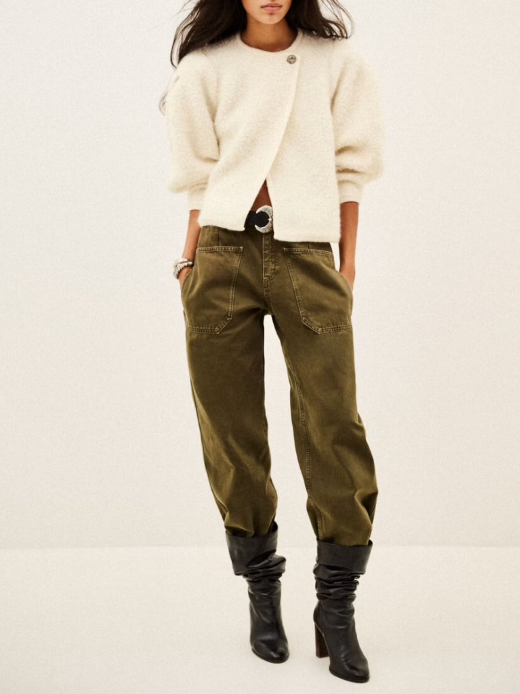Fida Knit Cardigan - Off White
