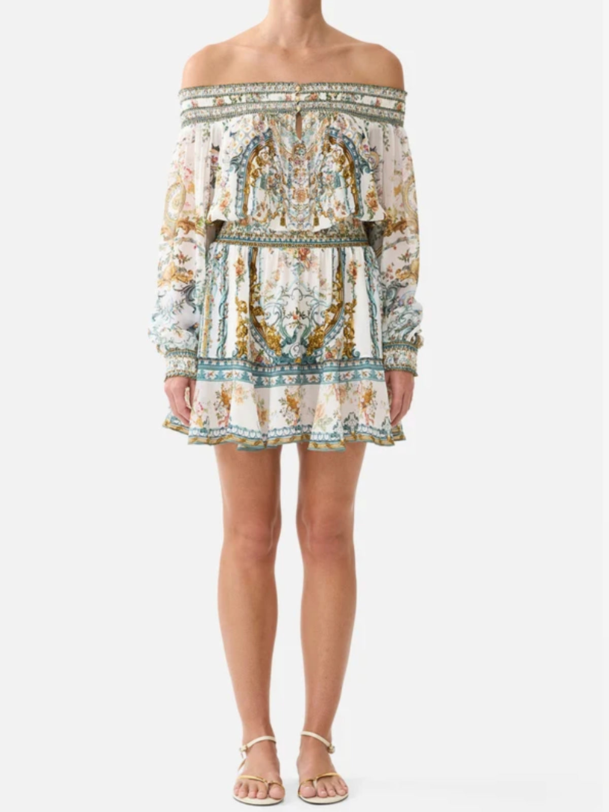Off Shoulder Short Dress - Ballad of Bibliotheque