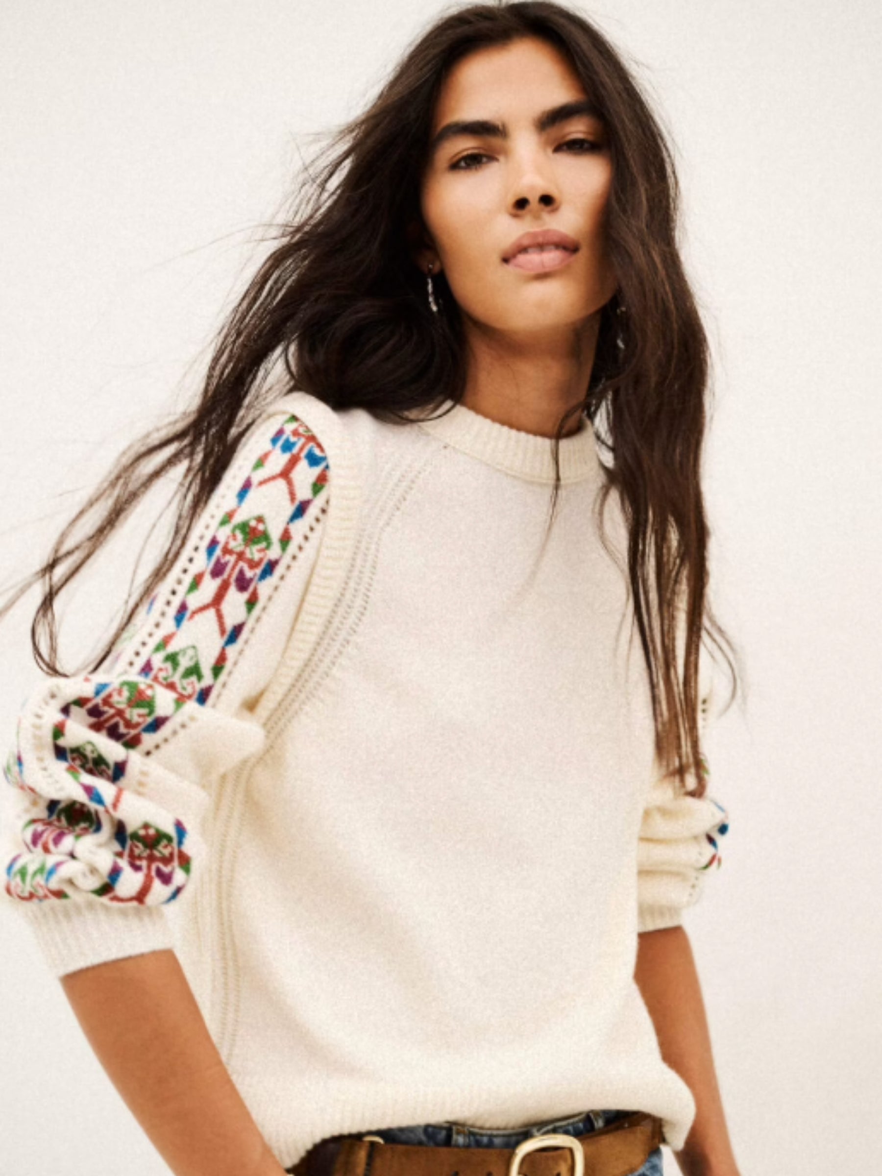 Elda Wool Pullover - Ecru