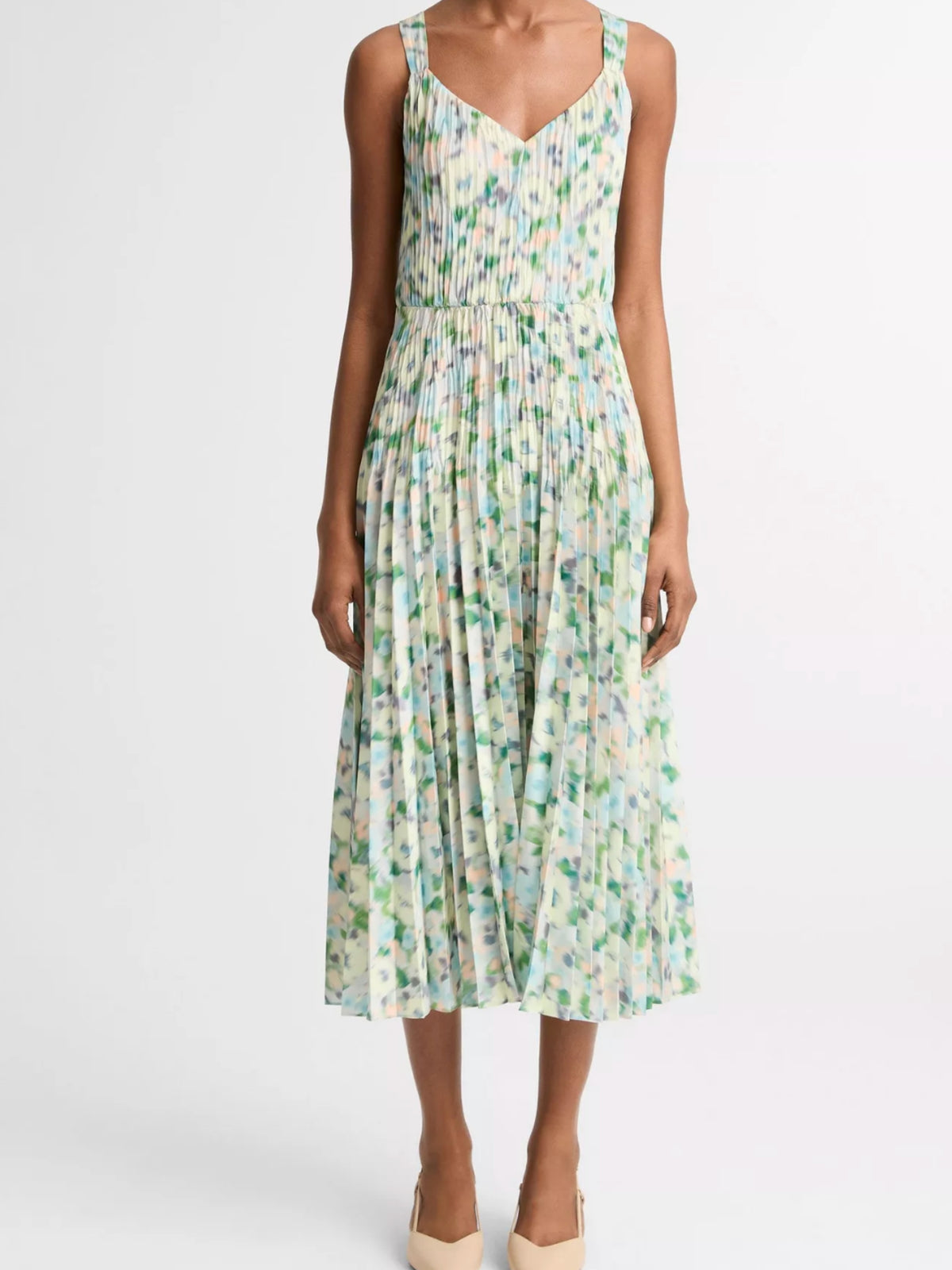 Painted Garden Slip Dress - Herb Petal by Vince — view 1