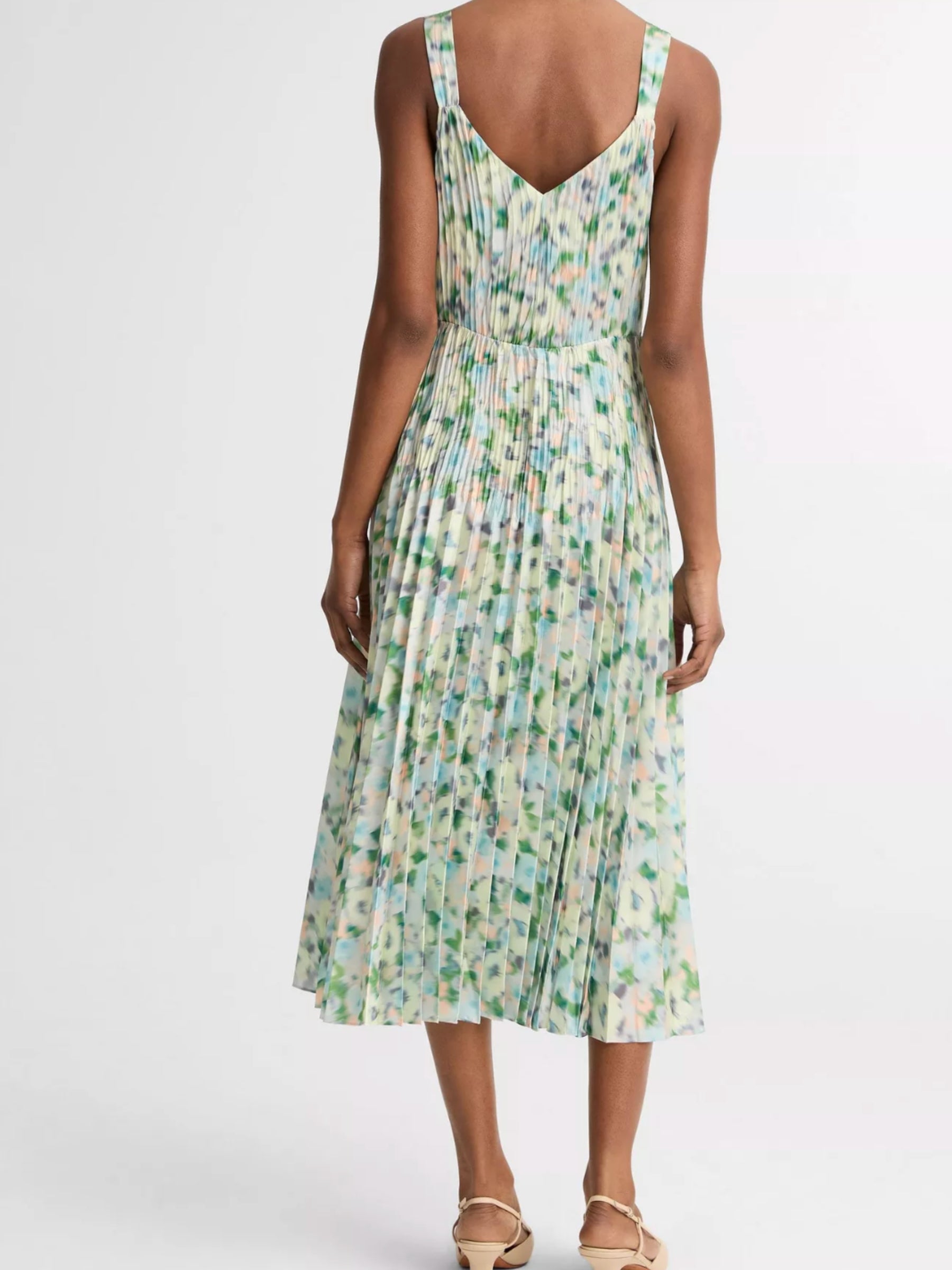 Painted Garden Slip Dress - Herb Petal