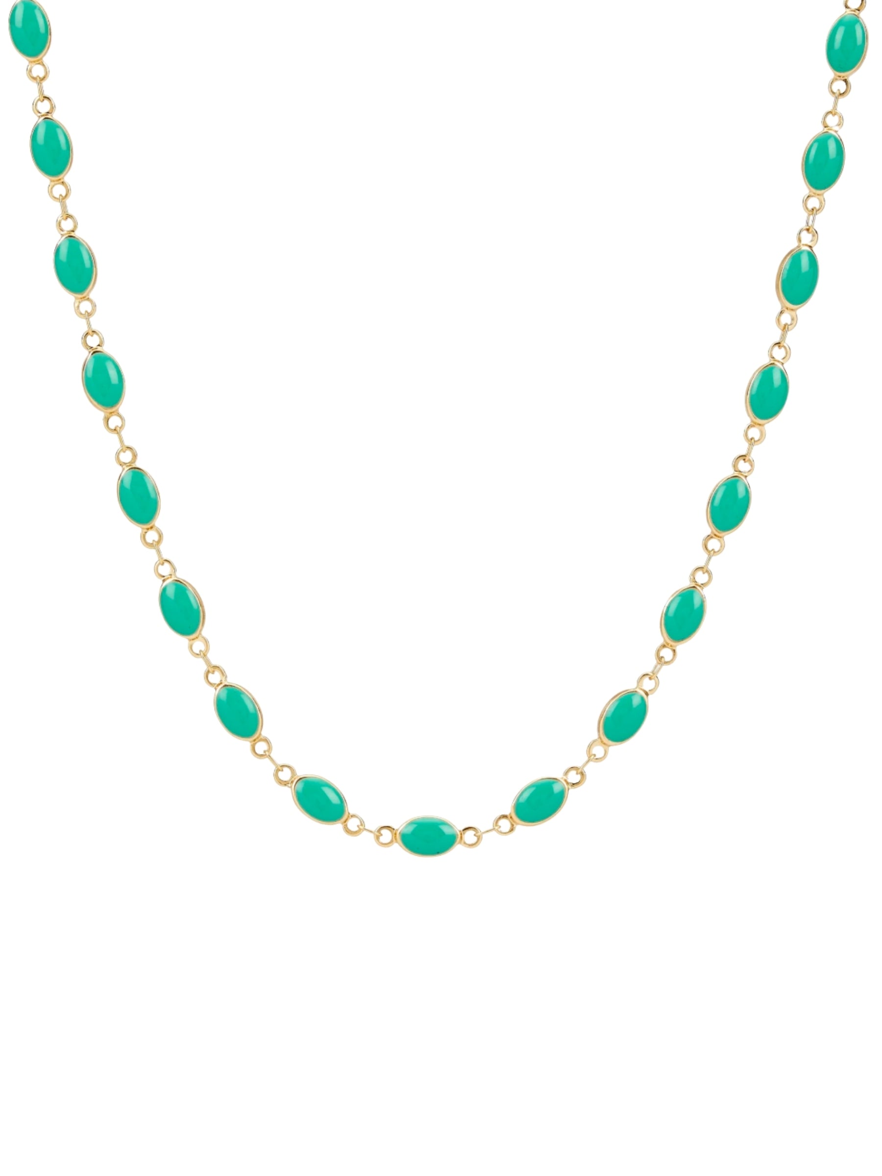 Zenya Turquoise Necklace - Gold