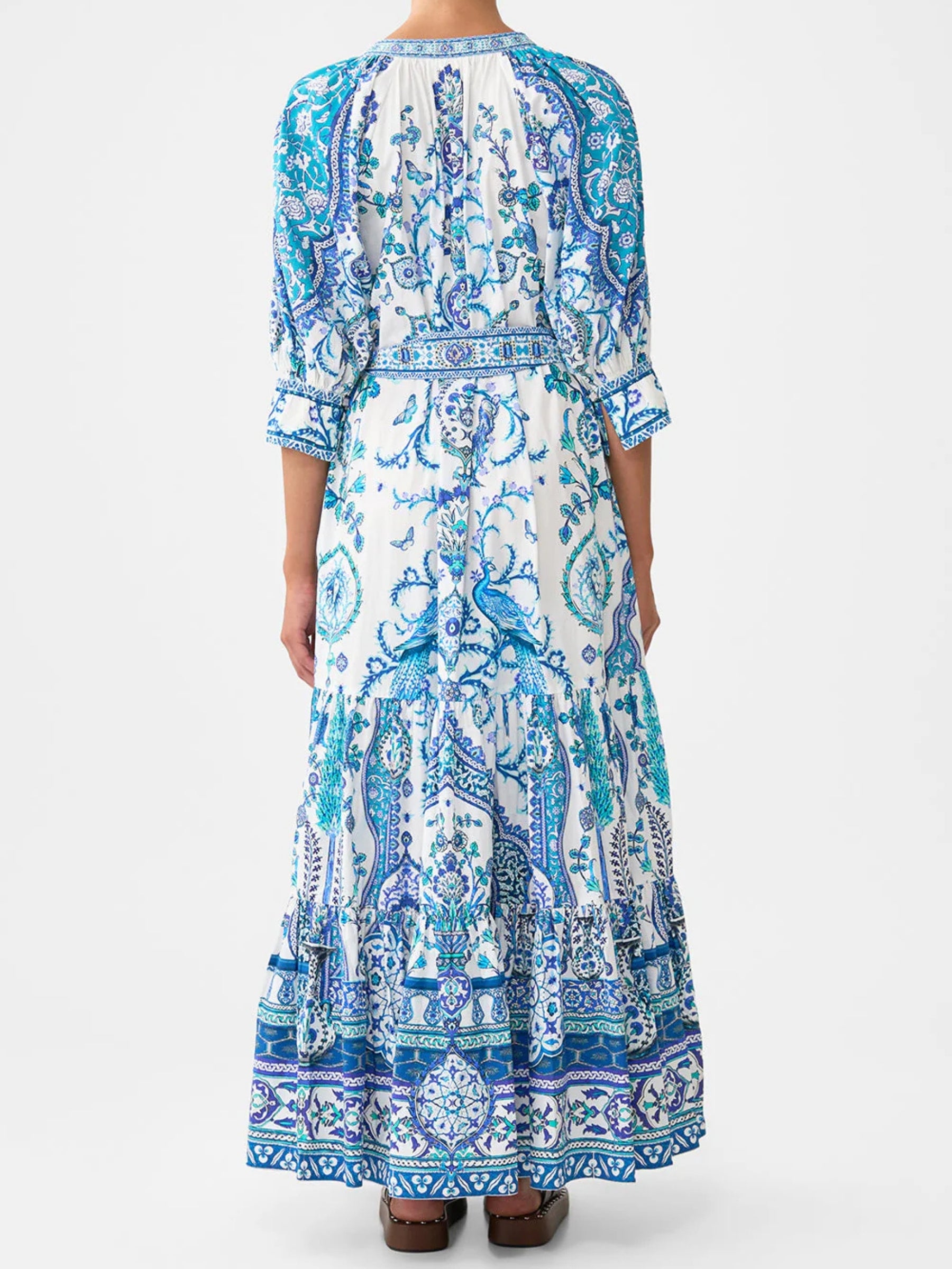 Tiered Shirt Dress w/Short Sleeves - Isnik Lullaby