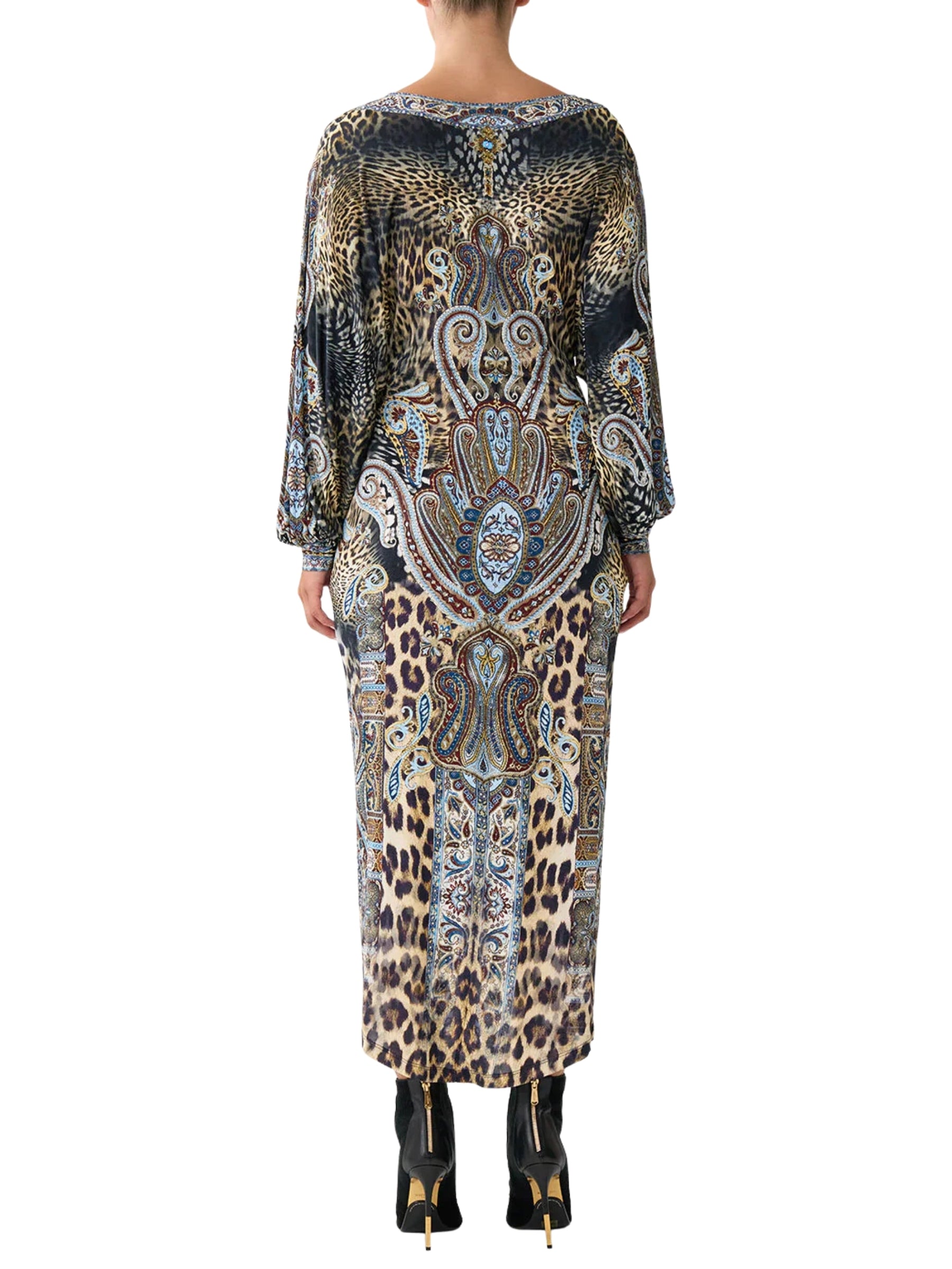 Twist Front Dress - Istambul Animalia