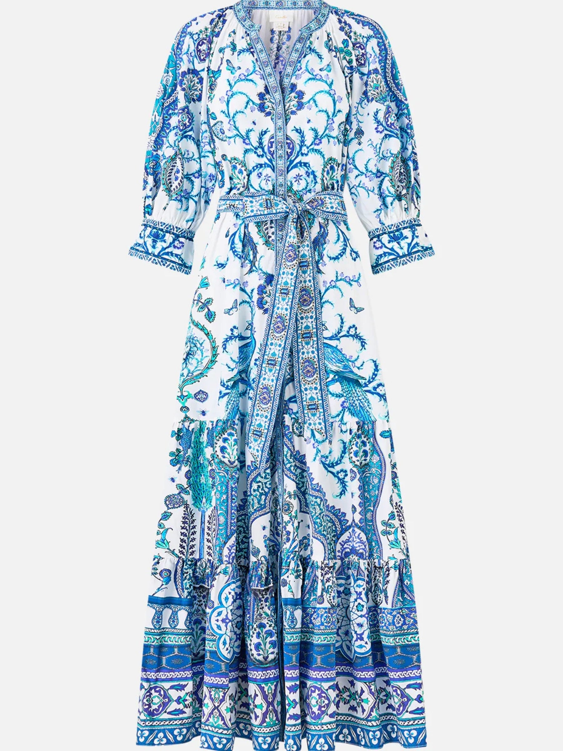 Tiered Shirt Dress w/Short Sleeves - Isnik Lullaby