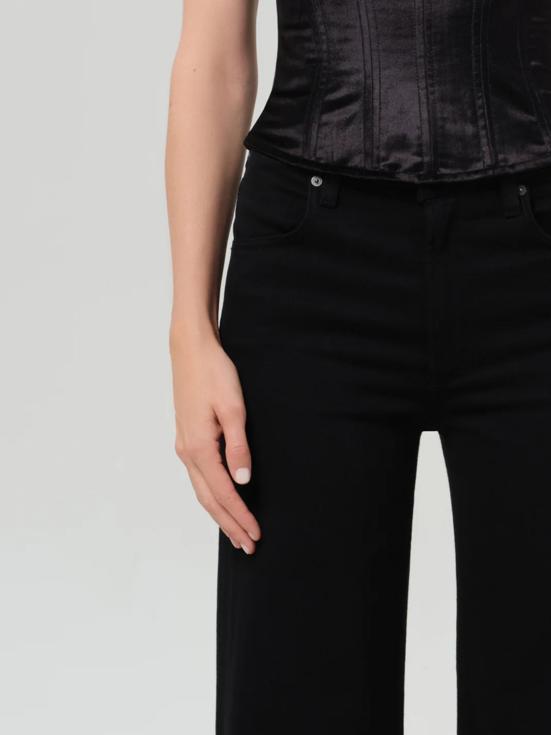 Annina 30in Wide Leg Jean - Starless