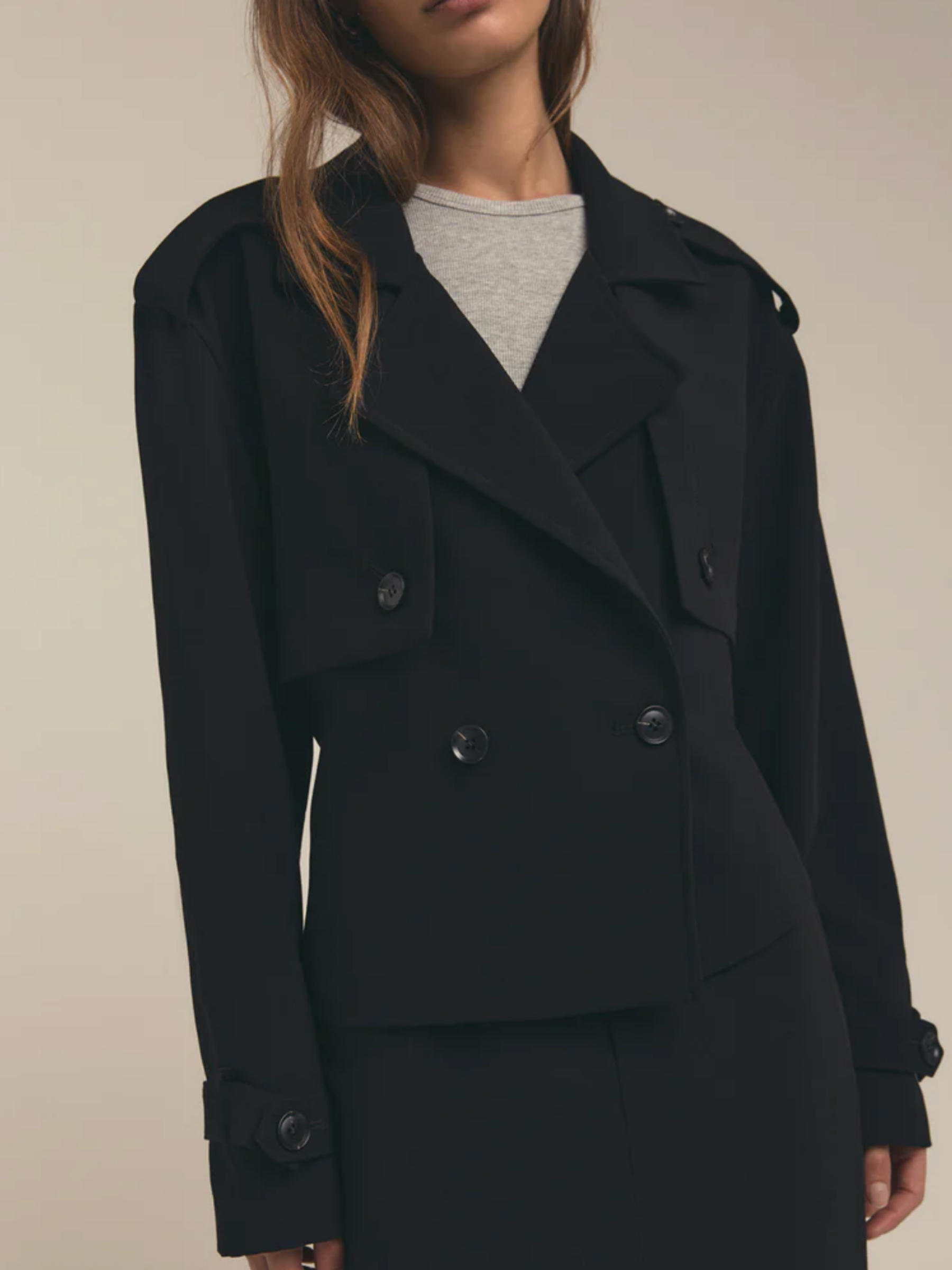 The Cropped Charles Trench - Black