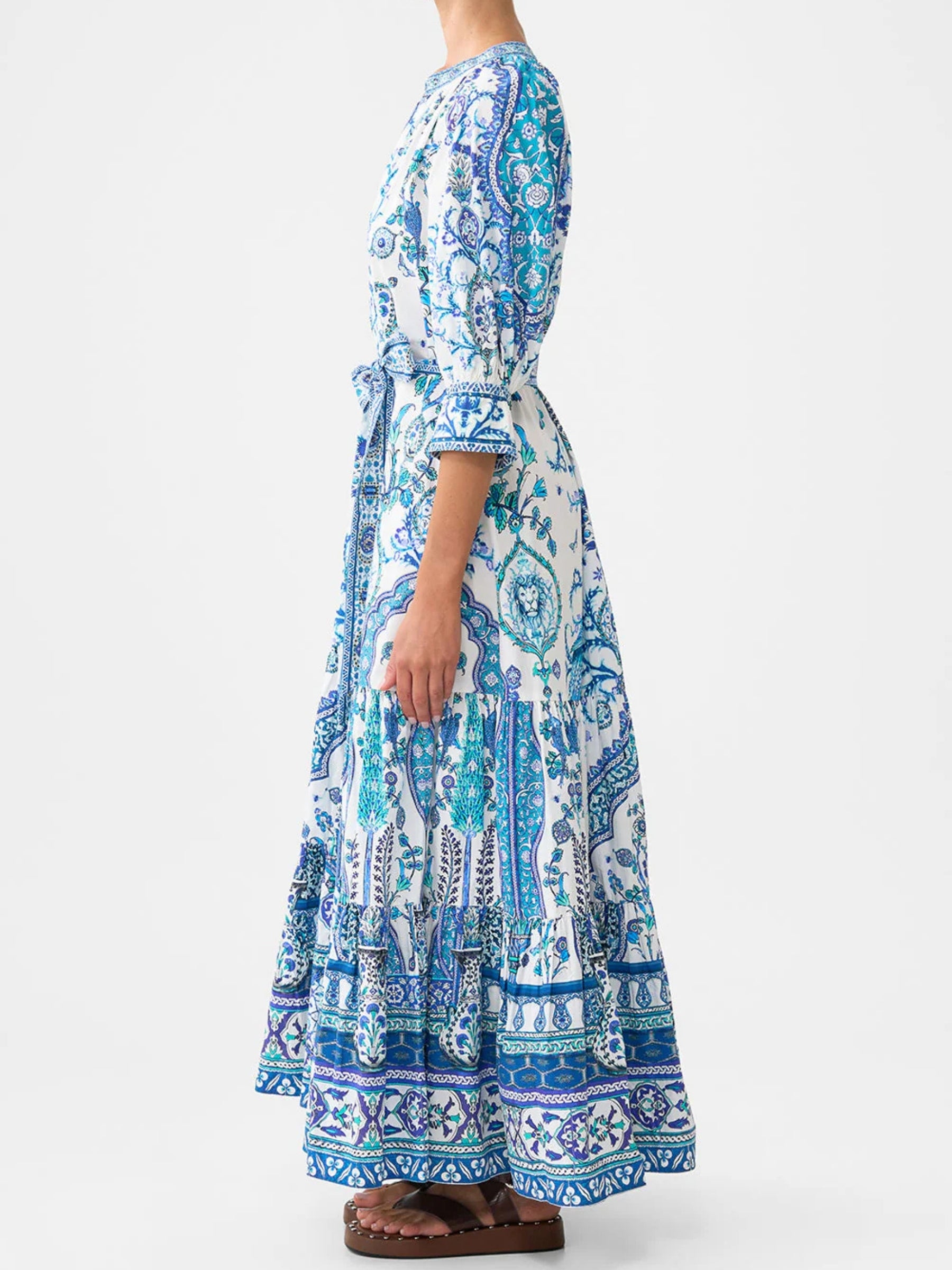 Tiered Shirt Dress w/Short Sleeves - Isnik Lullaby