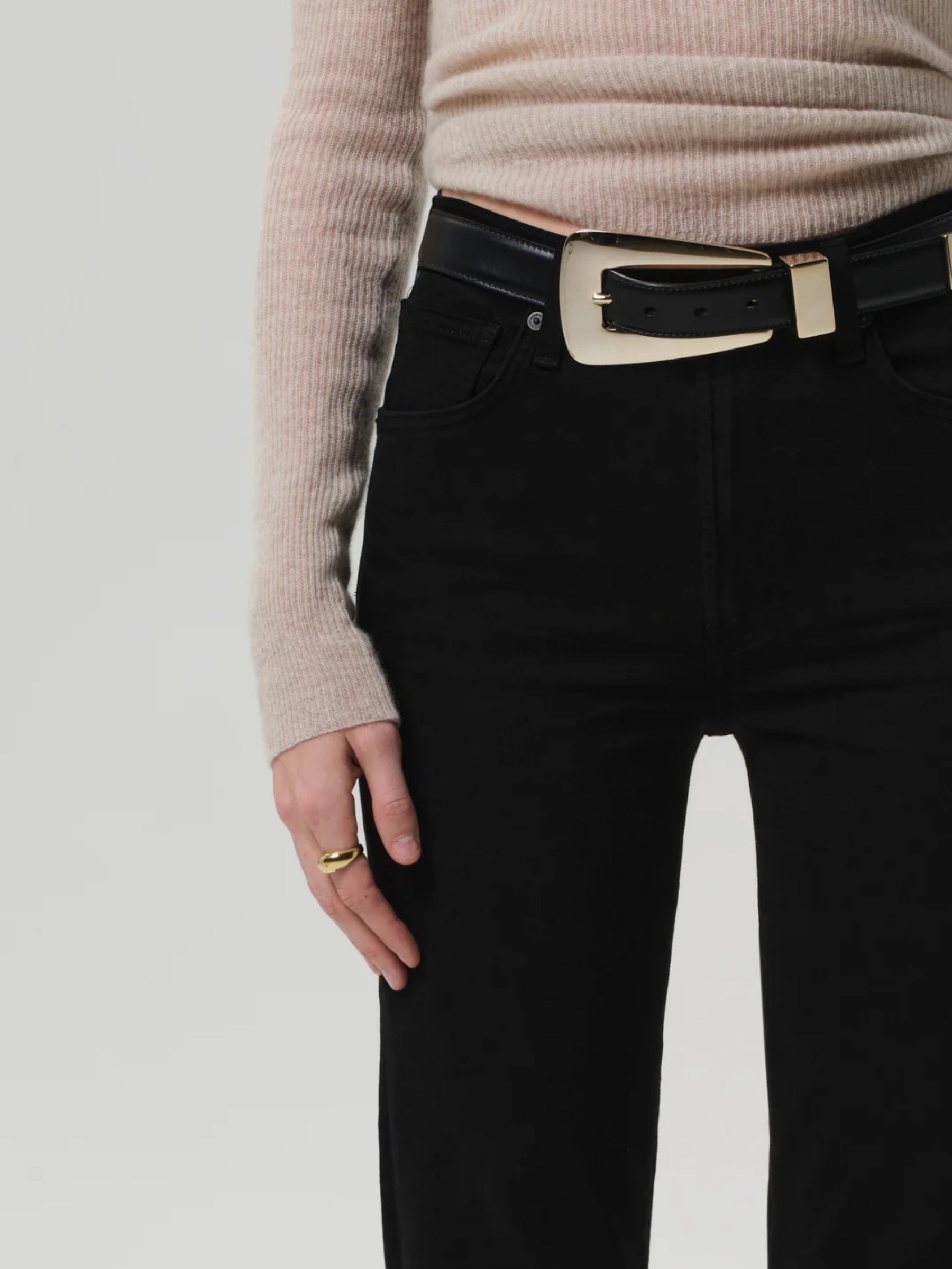 Caia Straight Leg Jean - Plush Black