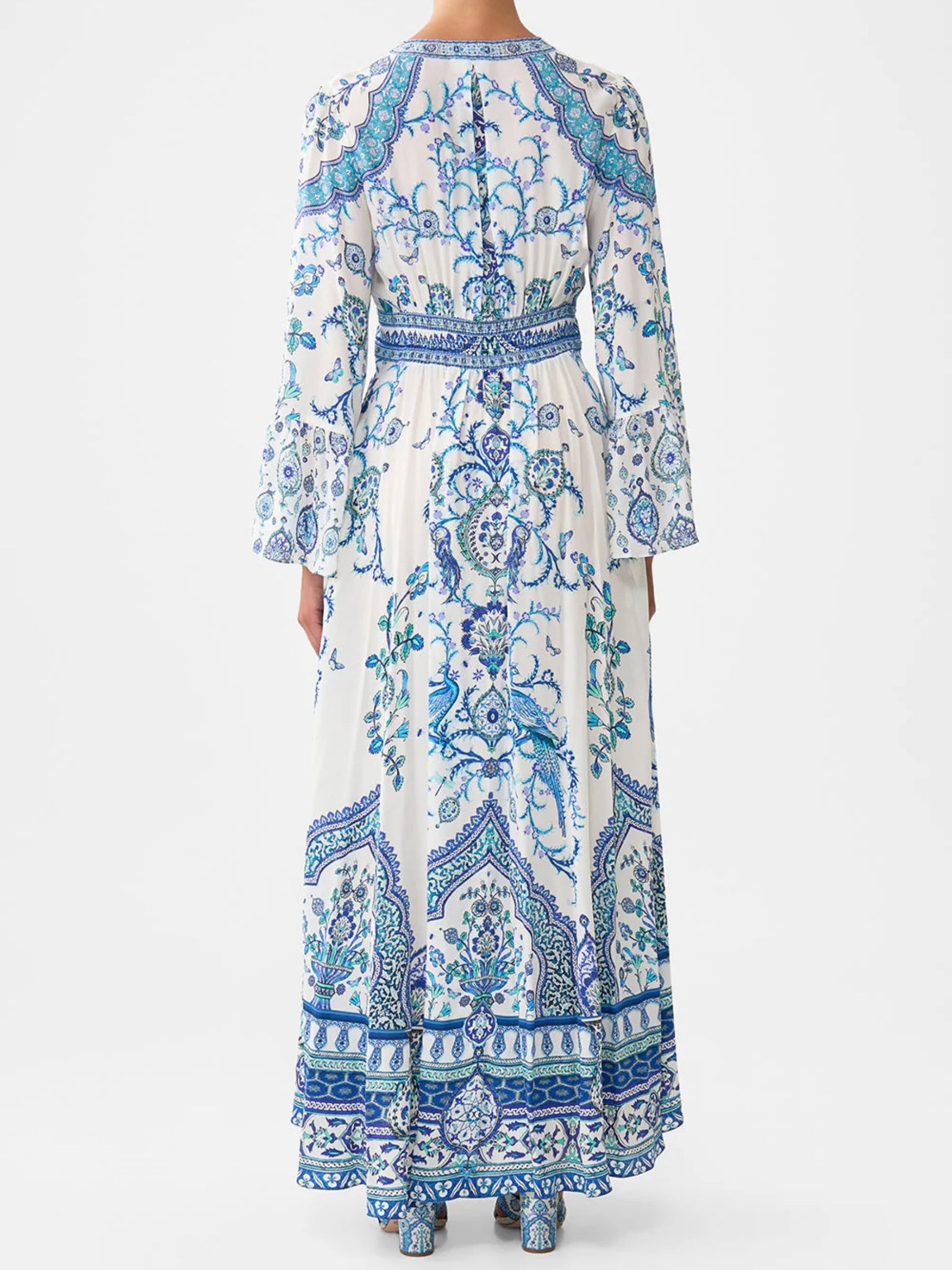 Shaped Waistband Dress w/ Ruffle Sleeve - Isnik Lullaby