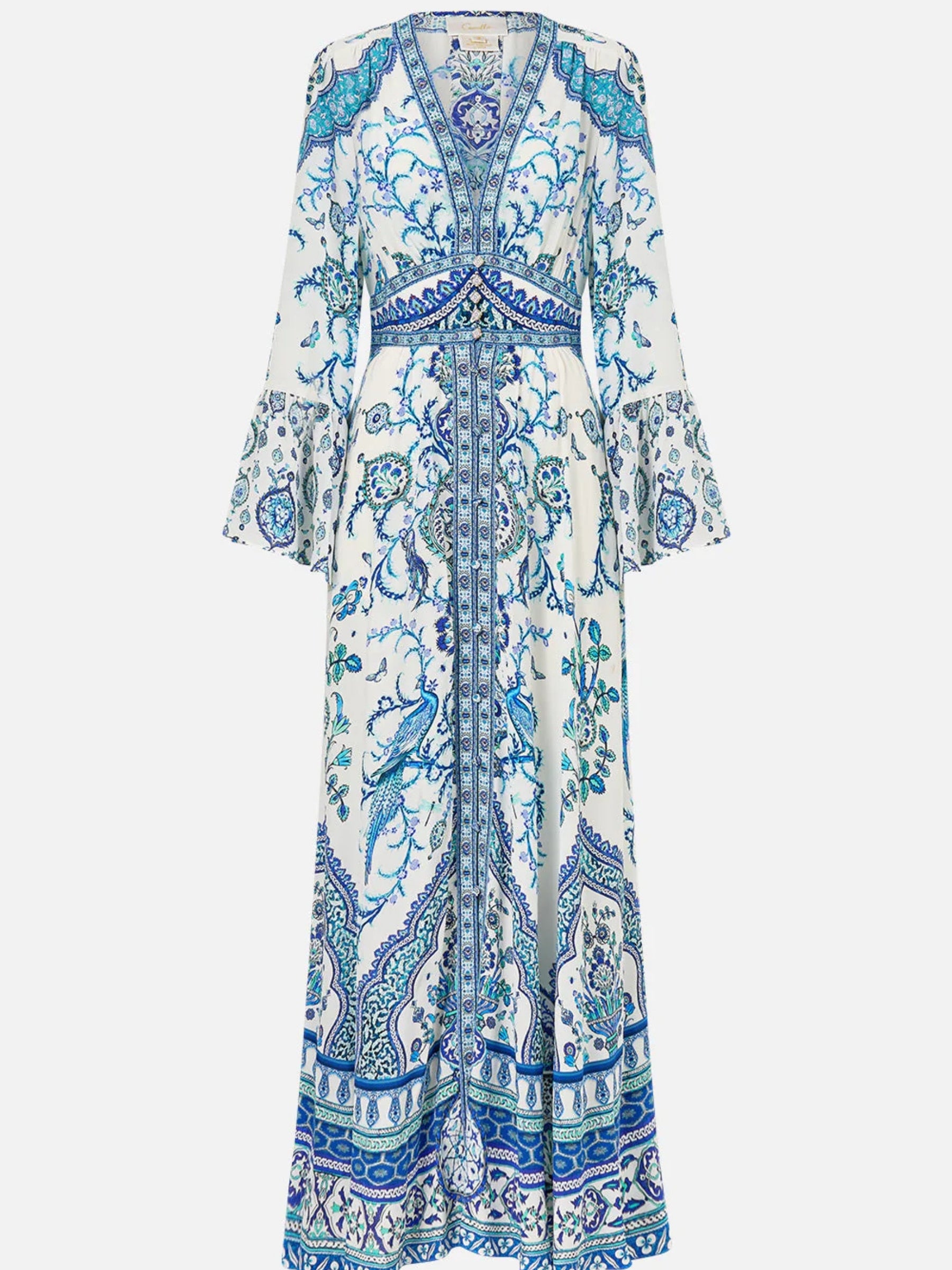 Shaped Waistband Dress w/ Ruffle Sleeve - Isnik Lullaby