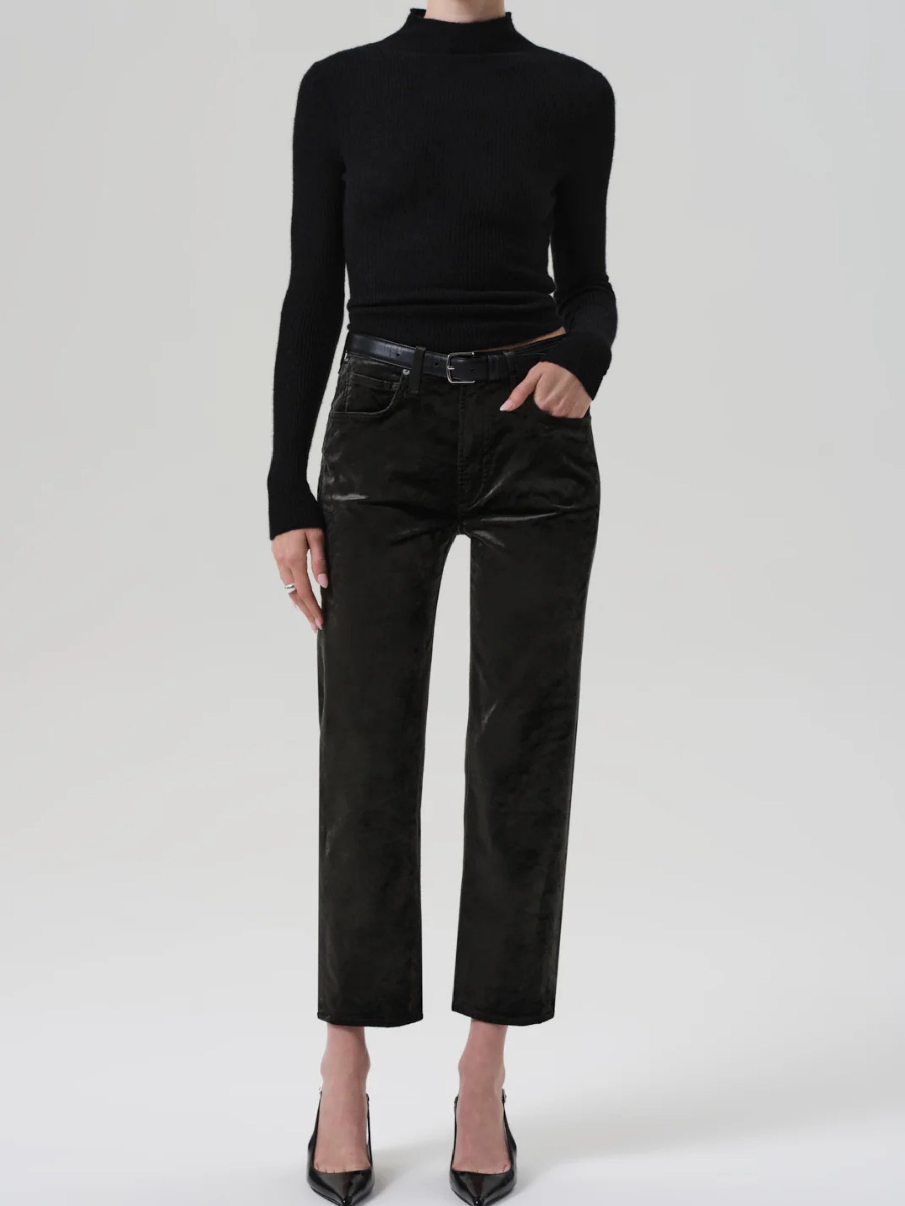 Velvet Delfina - Dark Green