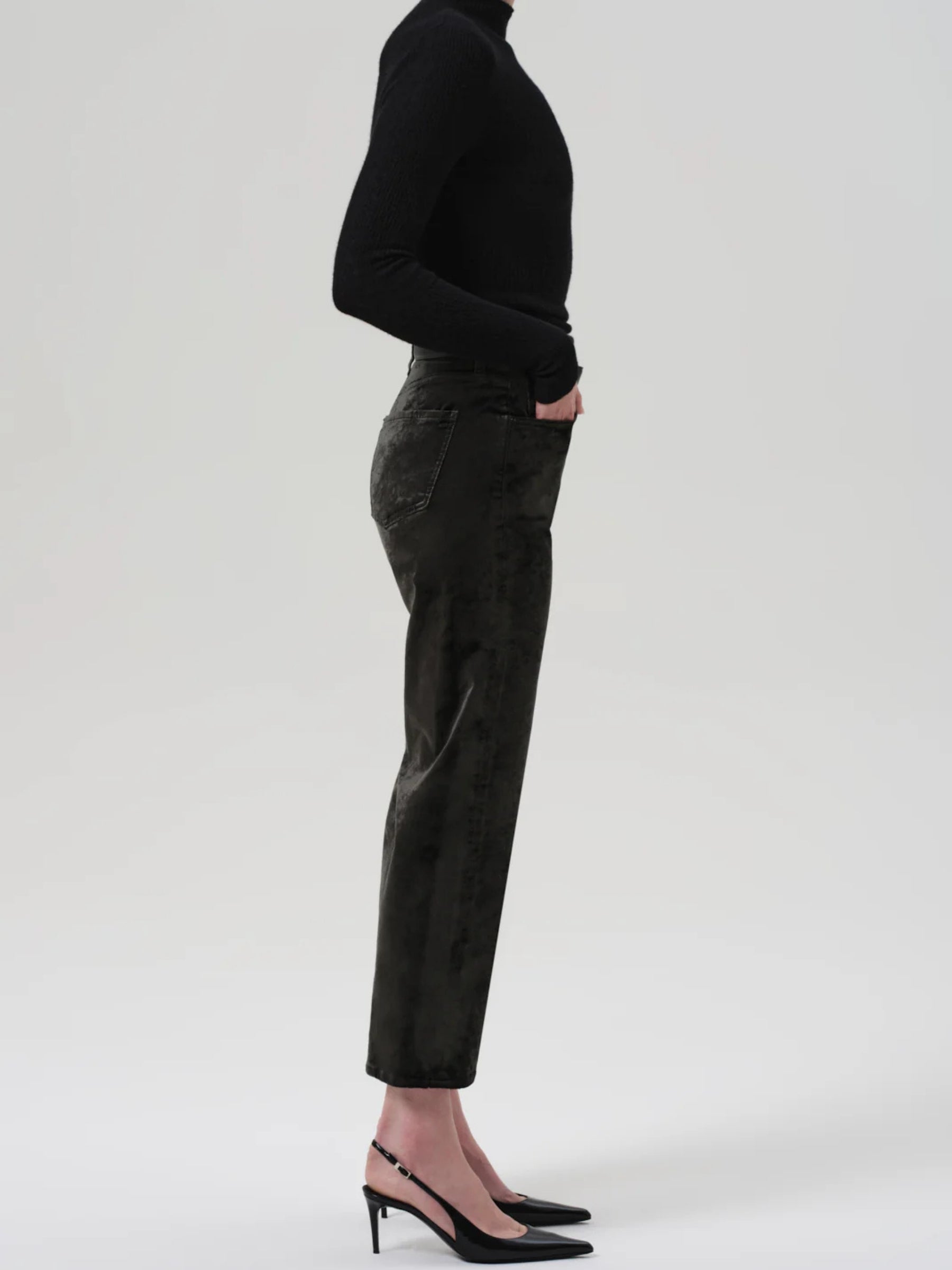 Velvet Delfina - Dark Green