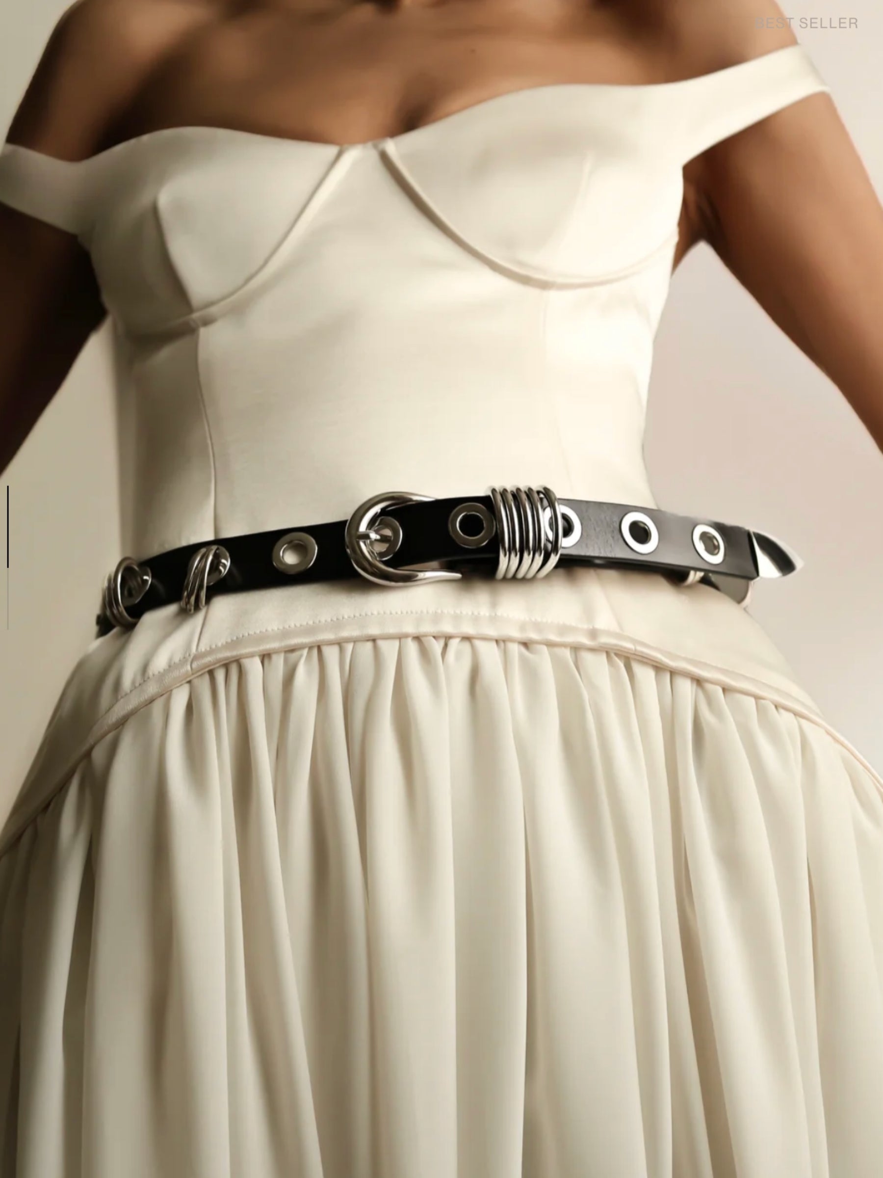 Revenge Belt - Black/Silver
