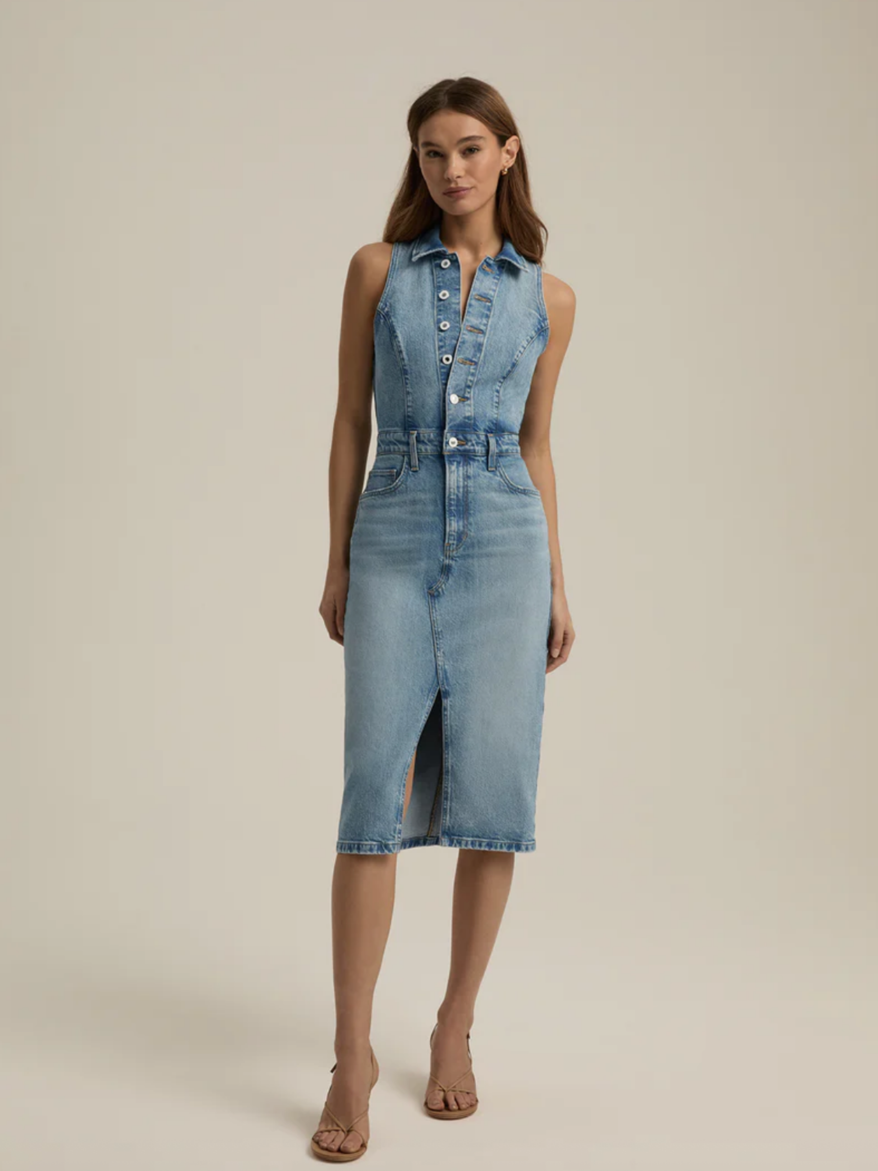 The Halter City Dress - Santa Barbara