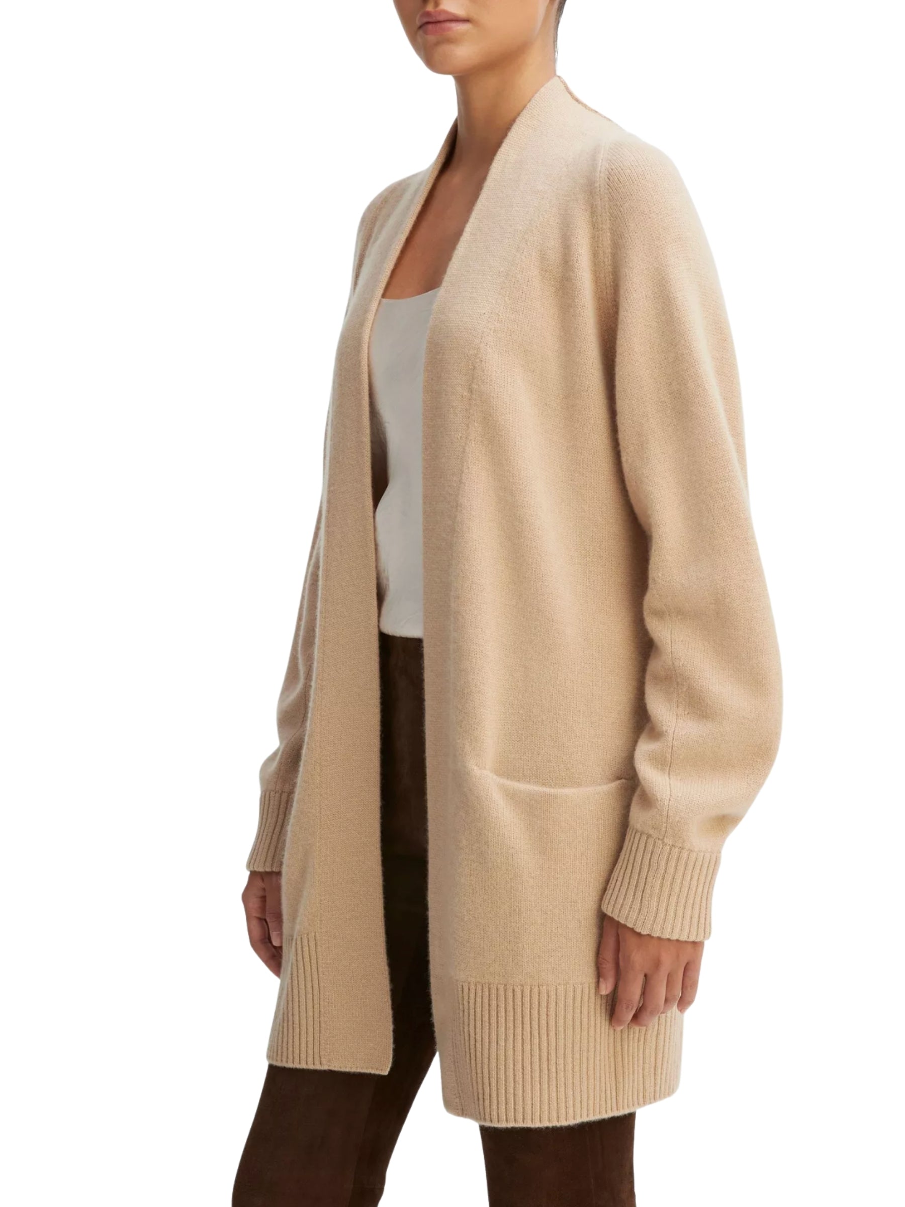 Shawl Collar Cardigan - Camel