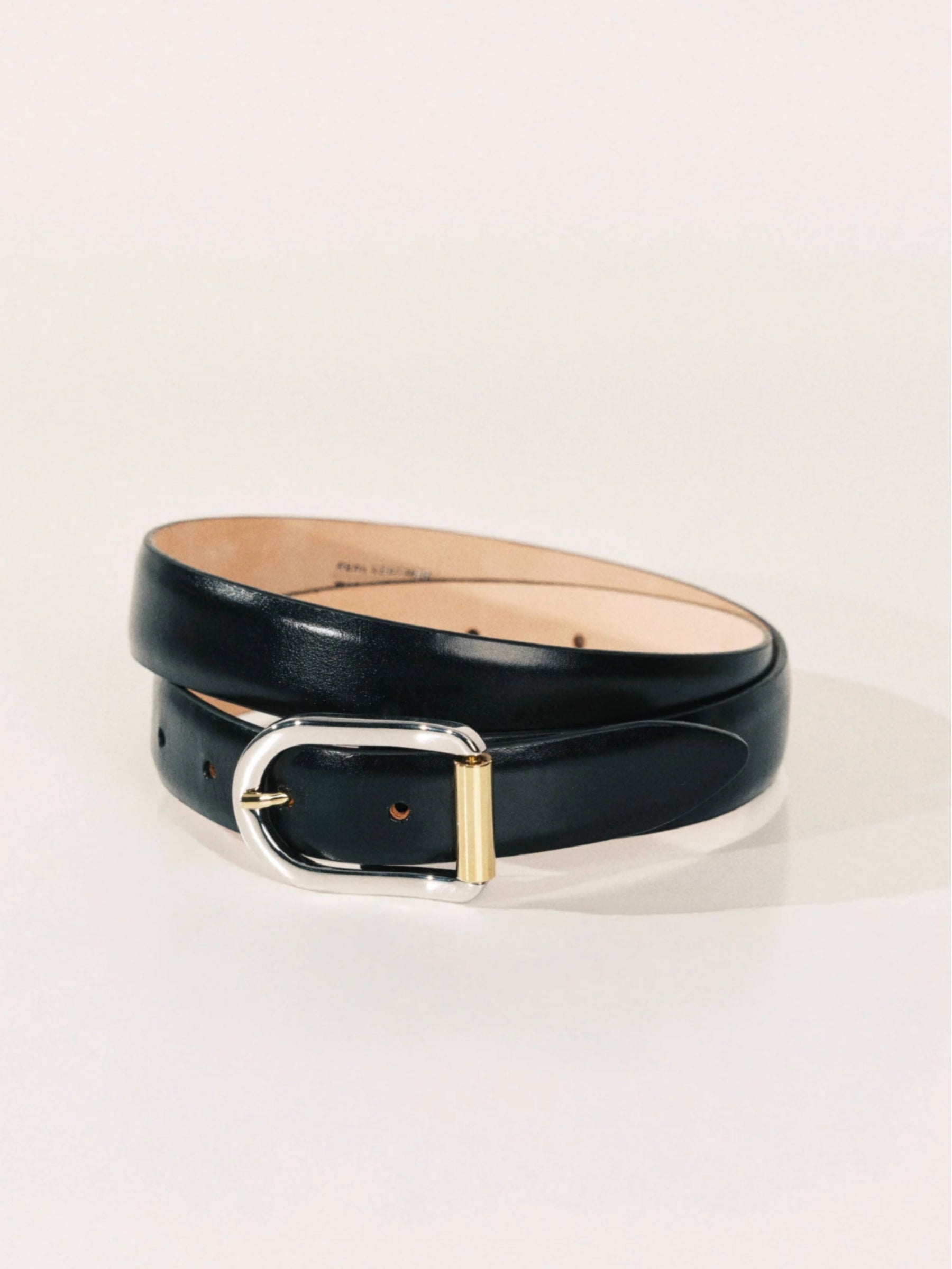 Mija Mixed Metal Belt - Black