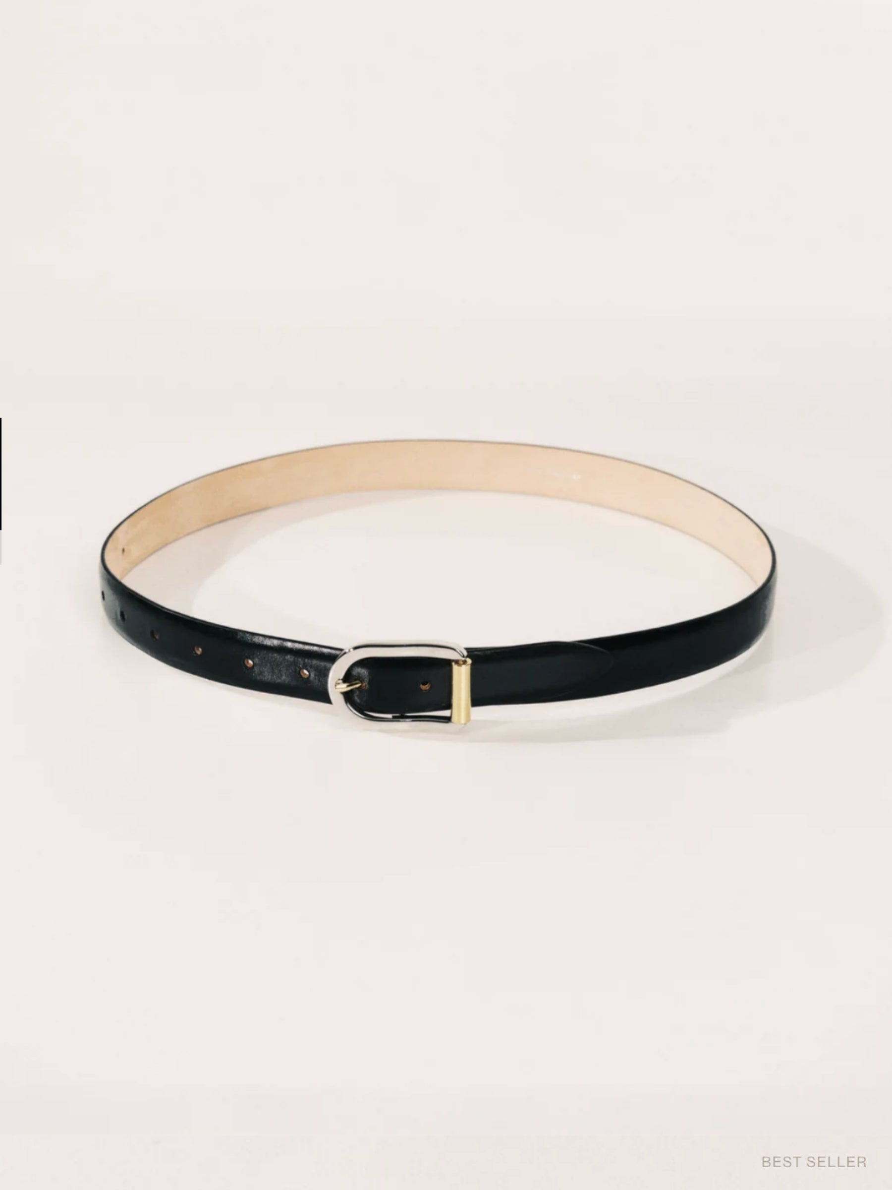 Mija Mixed Metal Belt - Black