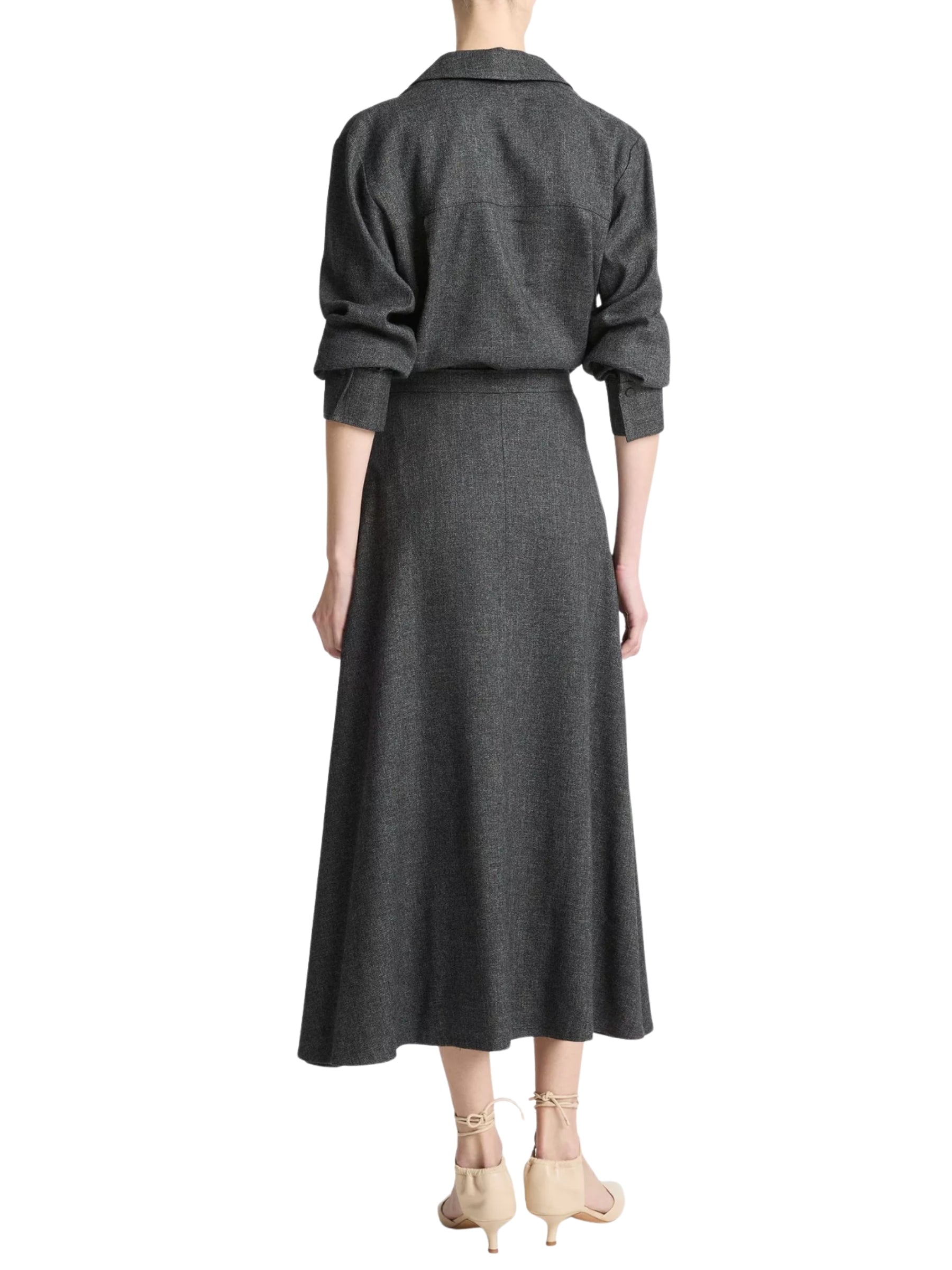 Jaspe Full Skirt - Grey