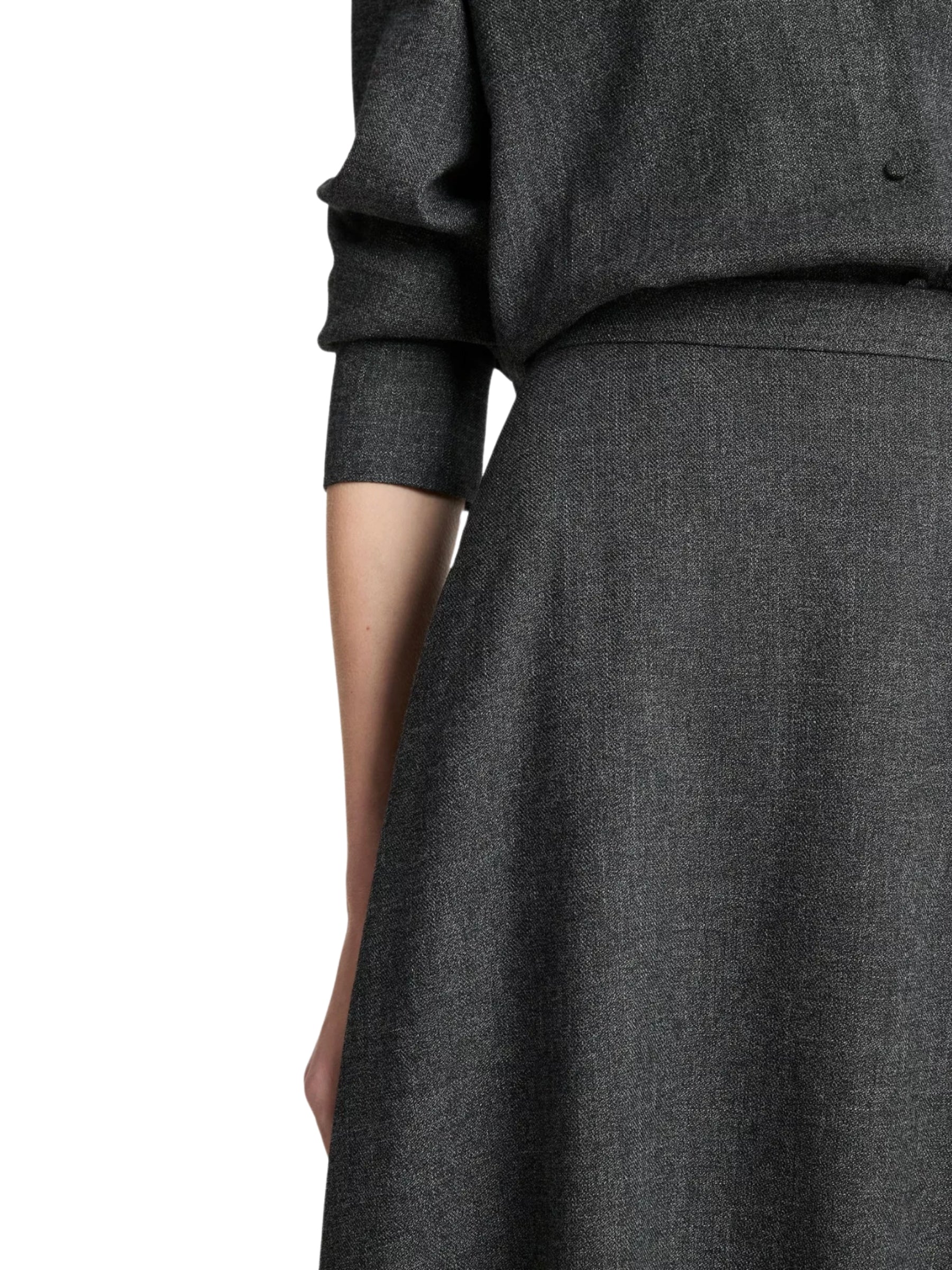 Jaspe Full Skirt - Grey