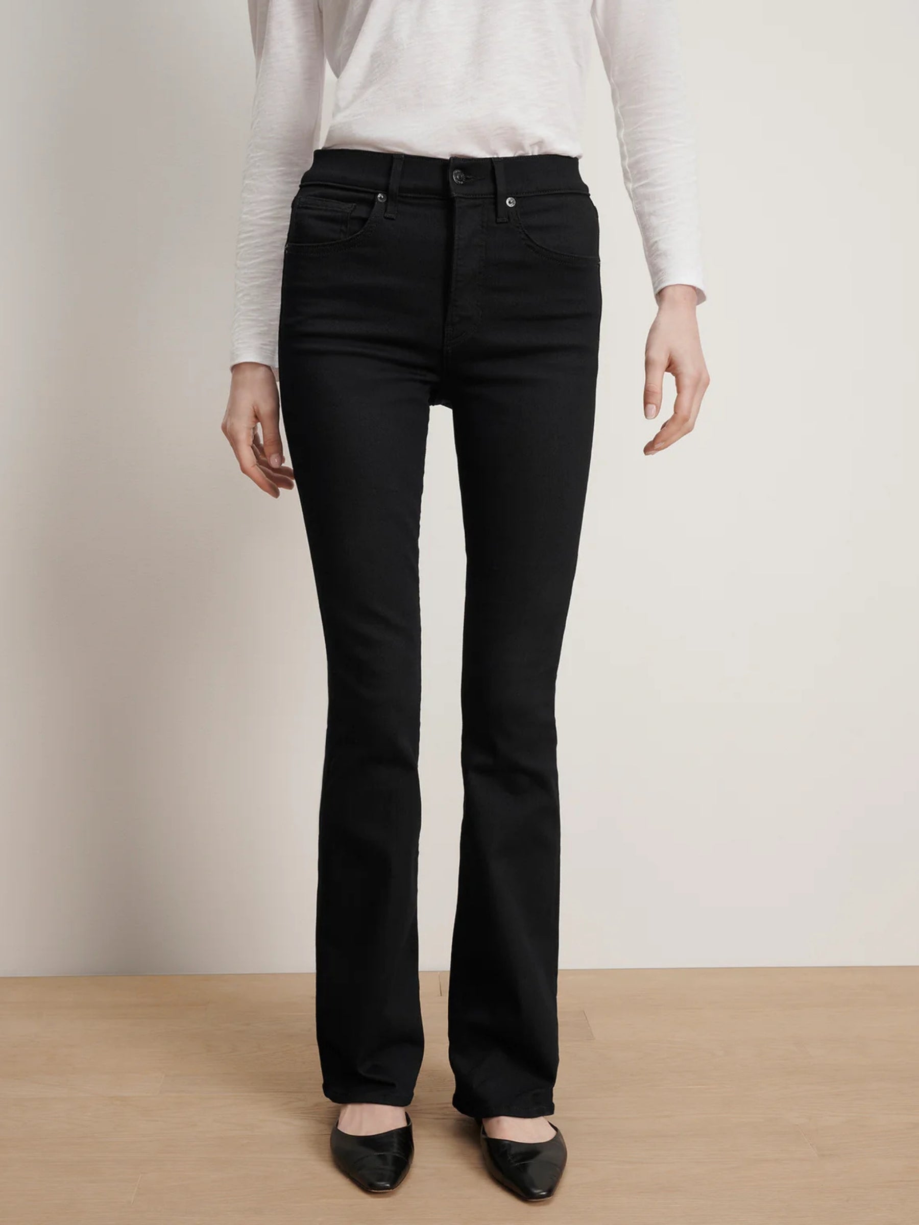 Beverly High Rise Skinny Flare - Black