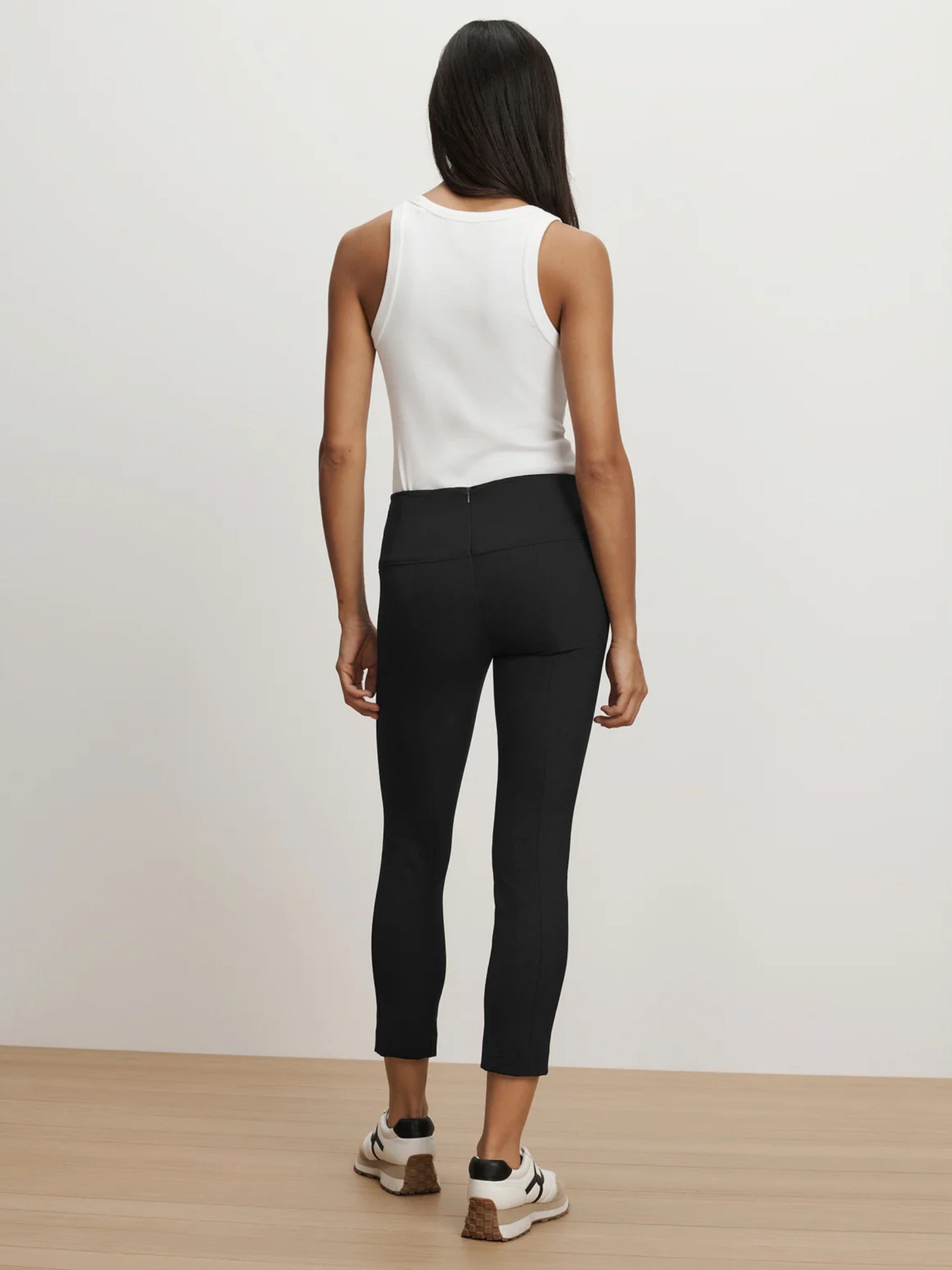 Zip Back Scuba Pant - Black