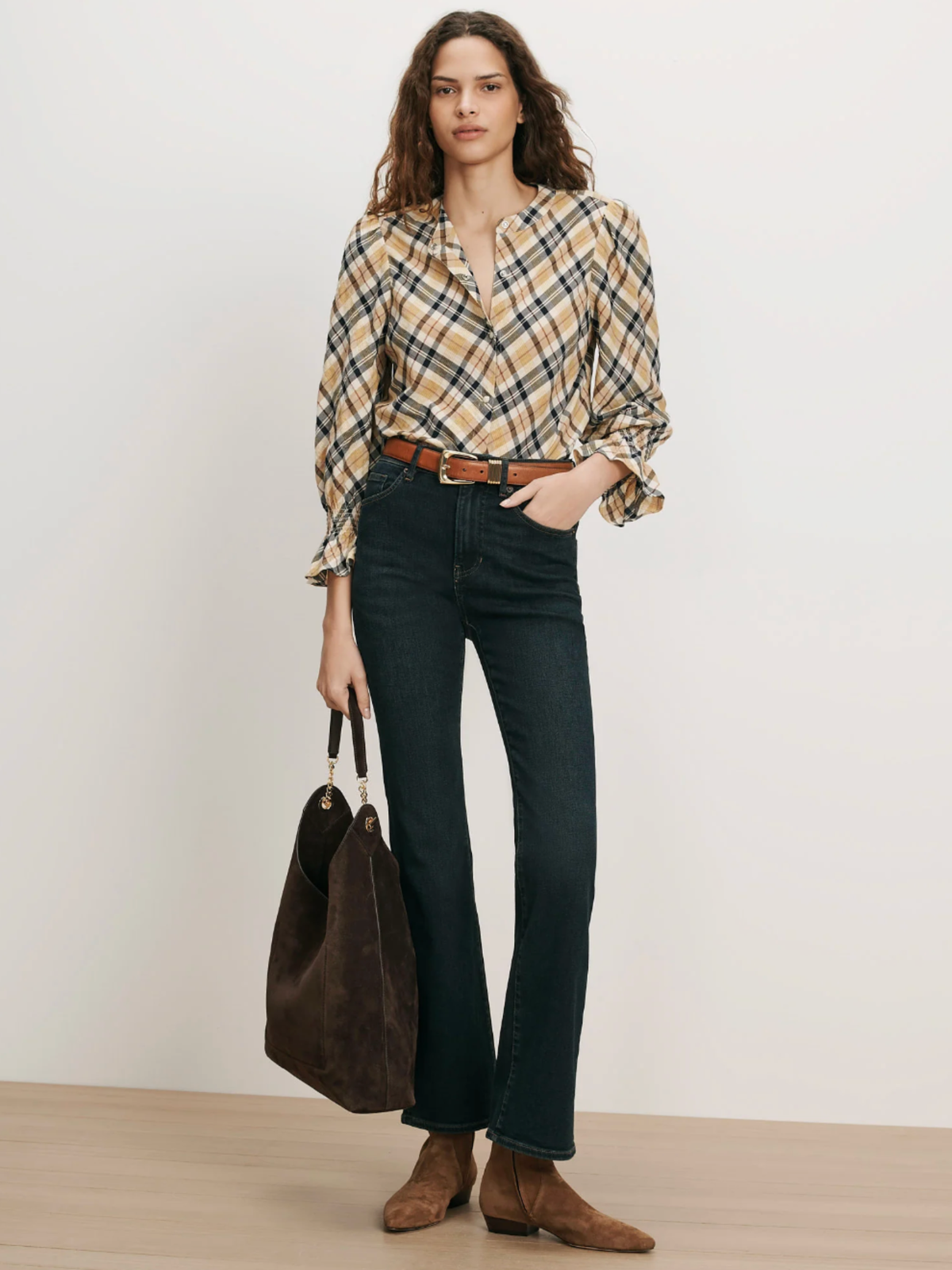 Ashlynn Plaid Blouse - Acorn Multi