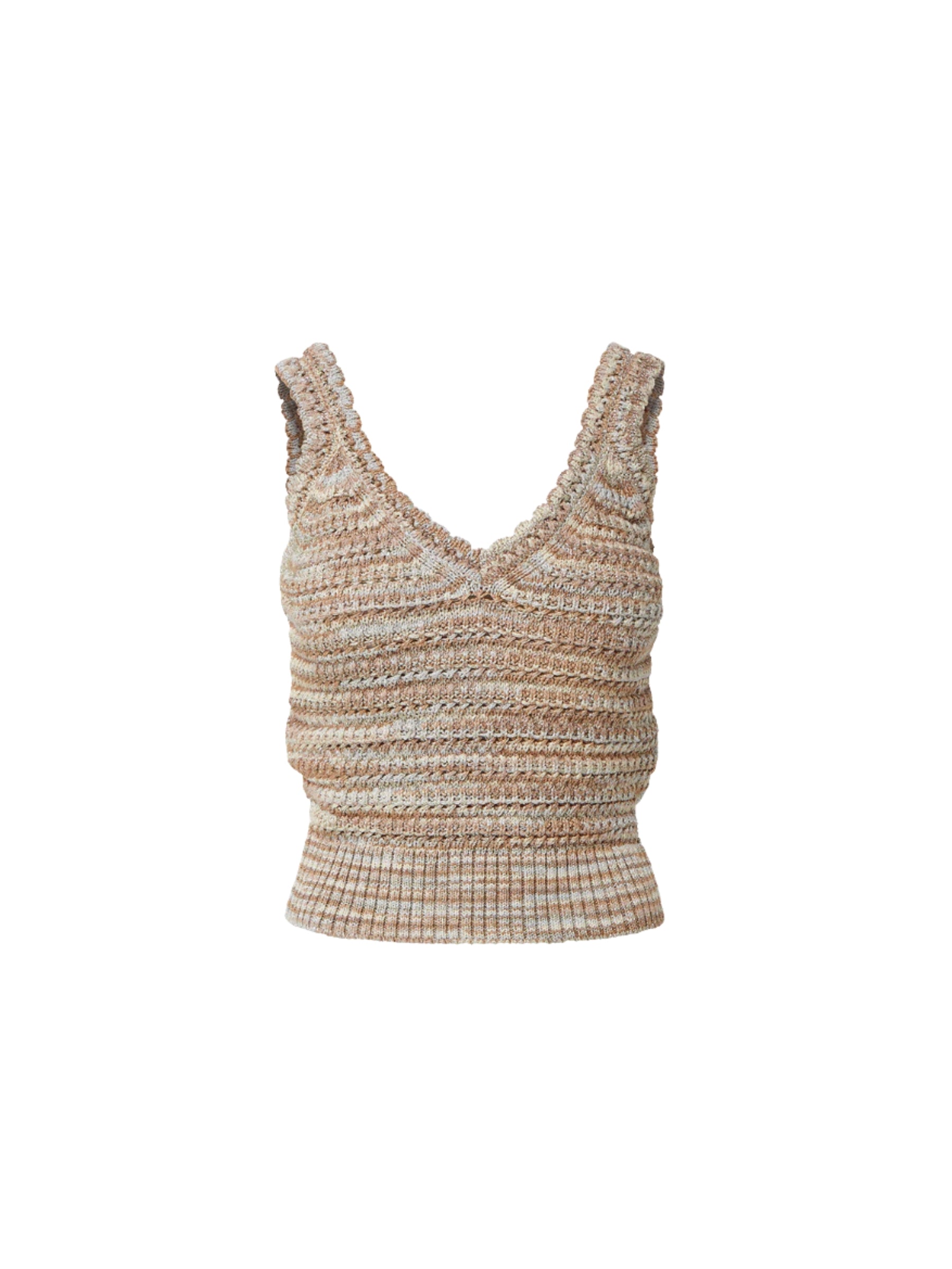 Selwyn Knit Tank -  Beige Multi