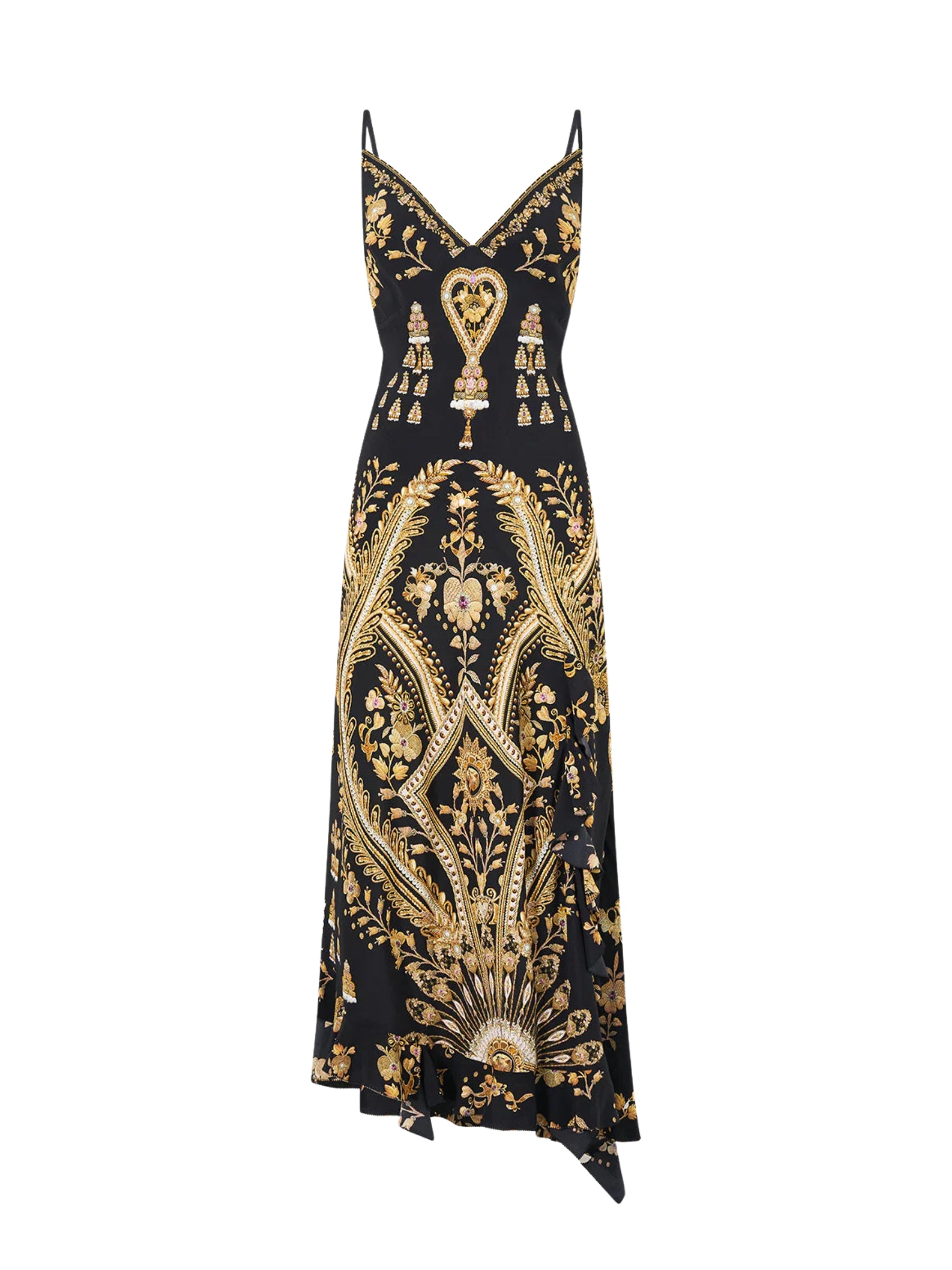 Bias Slip Dress w/ Frill Hem - Taurus Rising