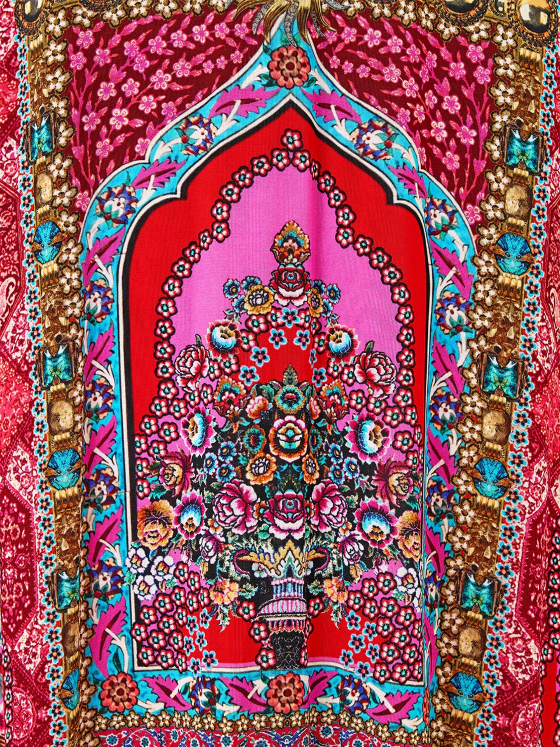 Deep Cowl Plunge Dress - Heirloom Empire