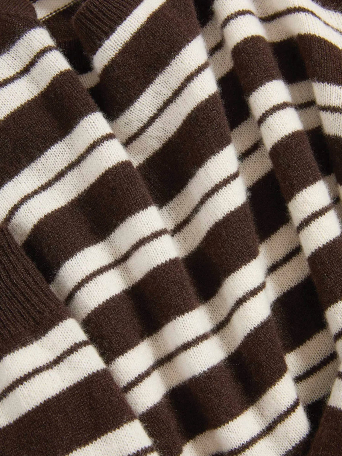 Frankie Cashmere Pullover - Espresso/Ivory
