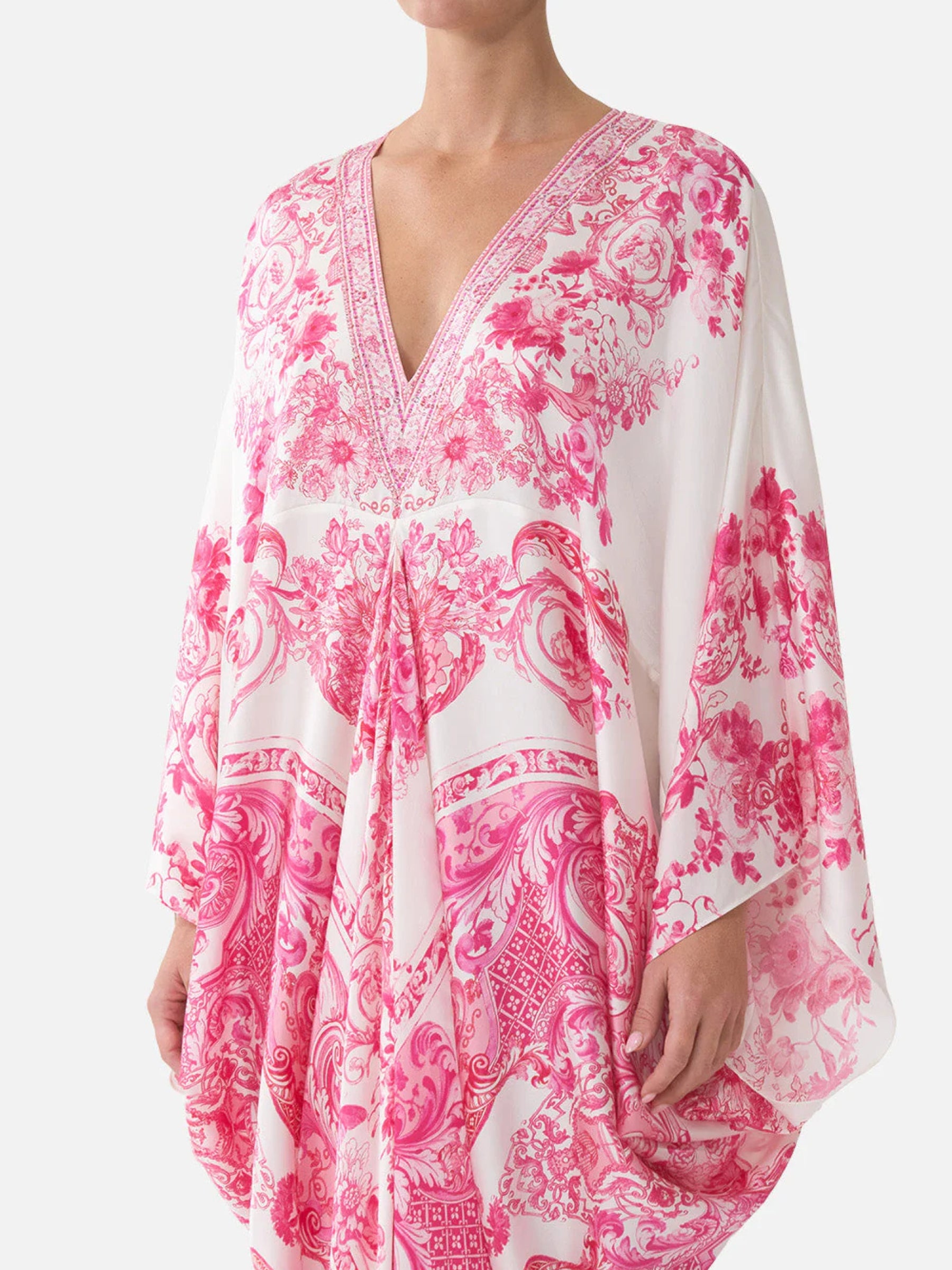 T Shape Long Kaftan - Livin La Vida Rosa