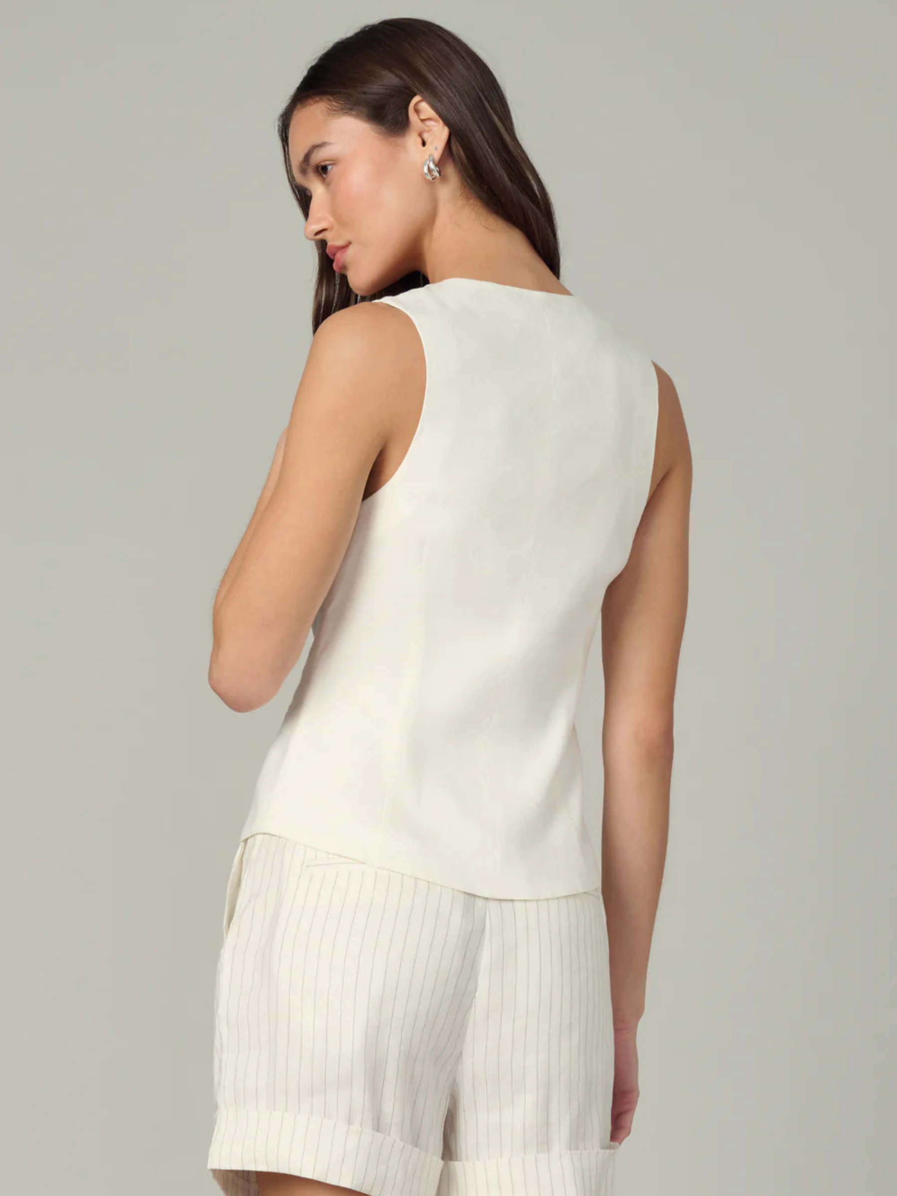The Maeve Vest - Ecru