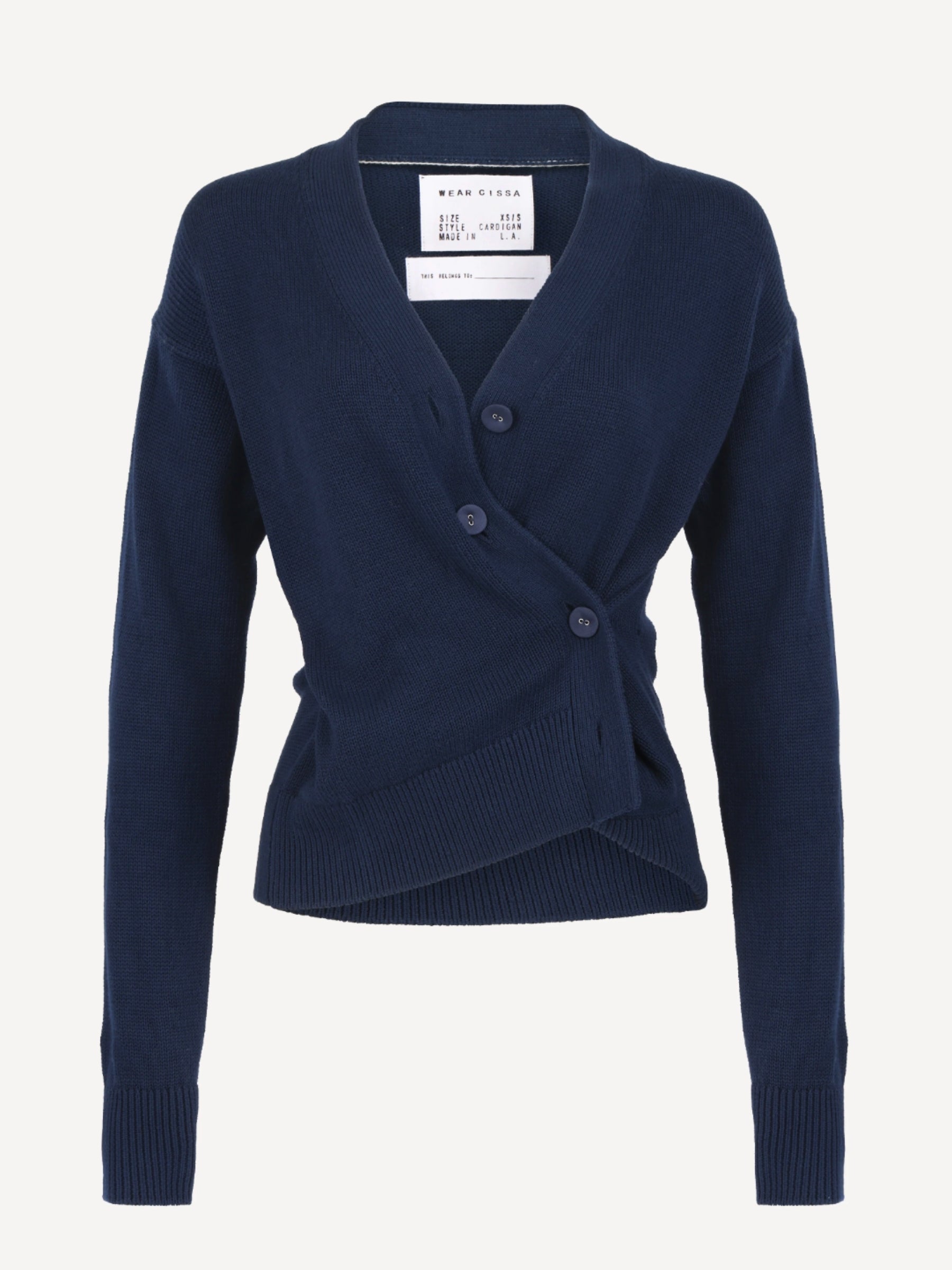 The Wrap Cardigan - Navy