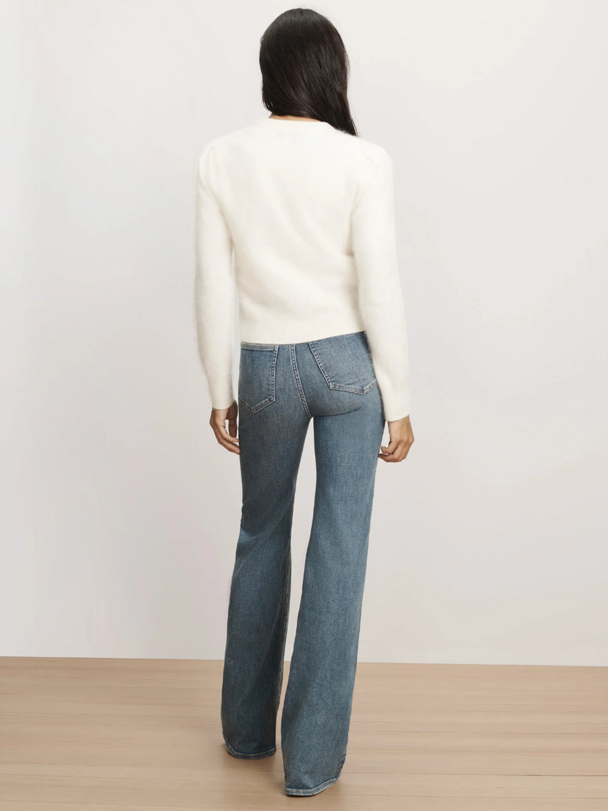 Solene Brushed Cashmere Cardigan - Ivory