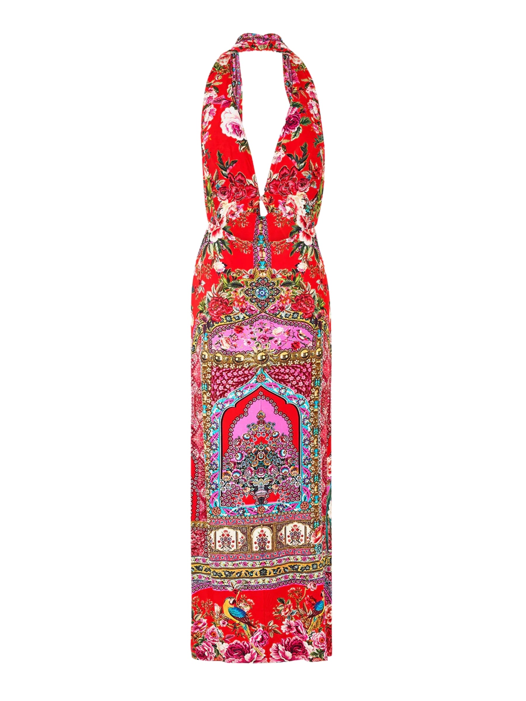 Deep Cowl Plunge Dress - Heirloom Empire