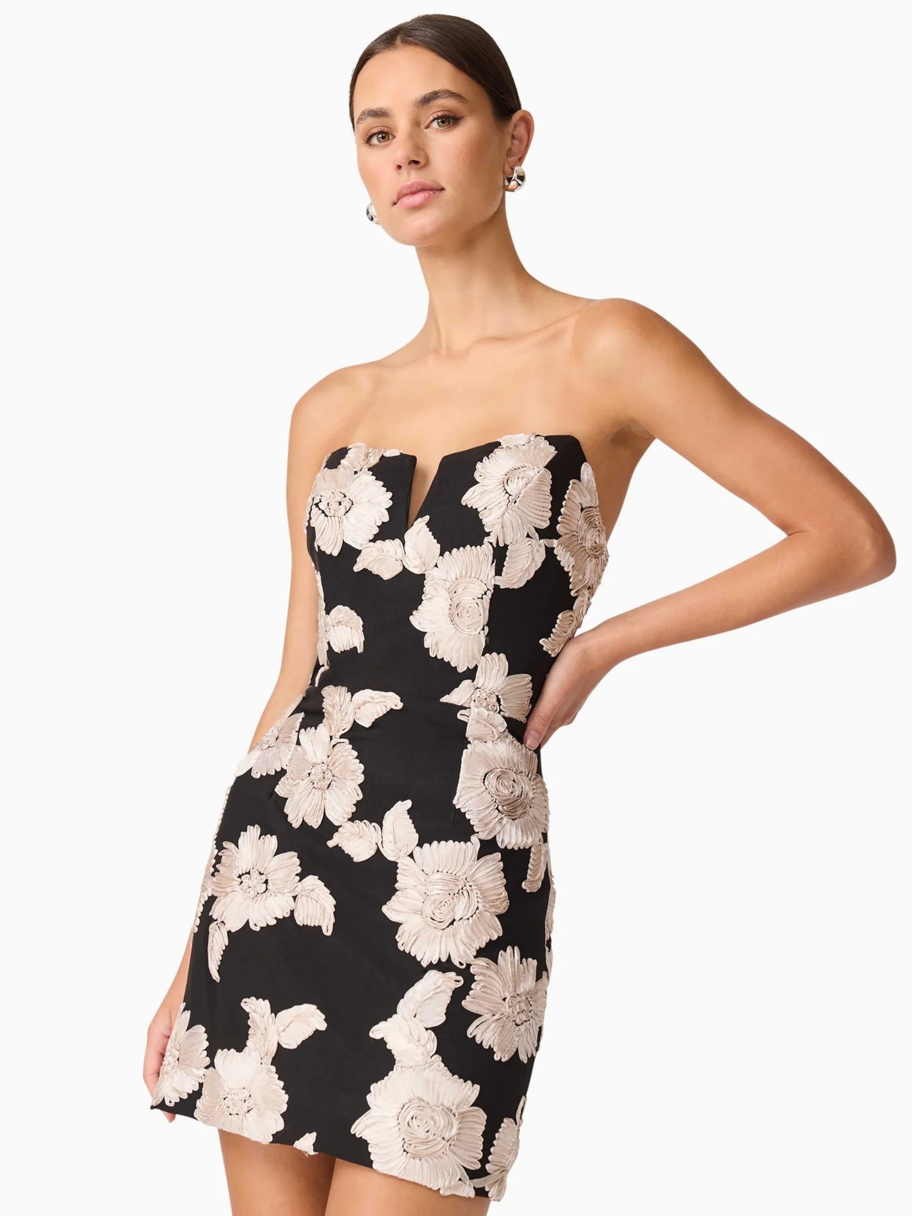 Margaux Mini Dress - Black/Gold