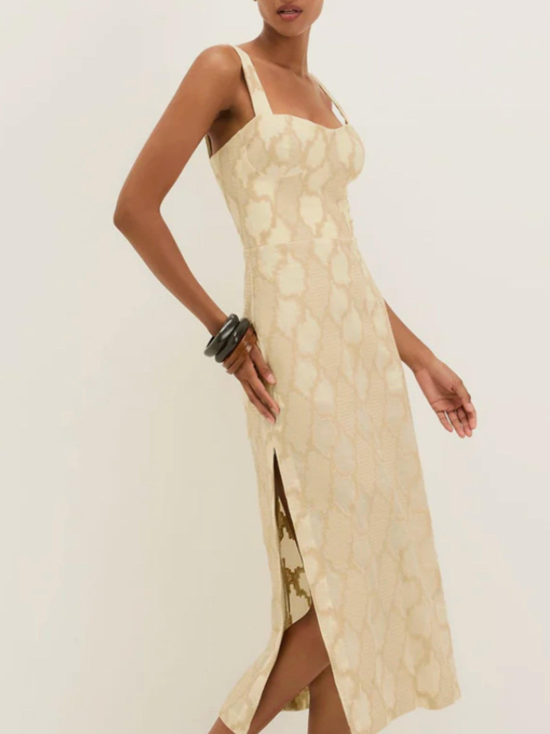 Solid Coen Midi Dress - Multi