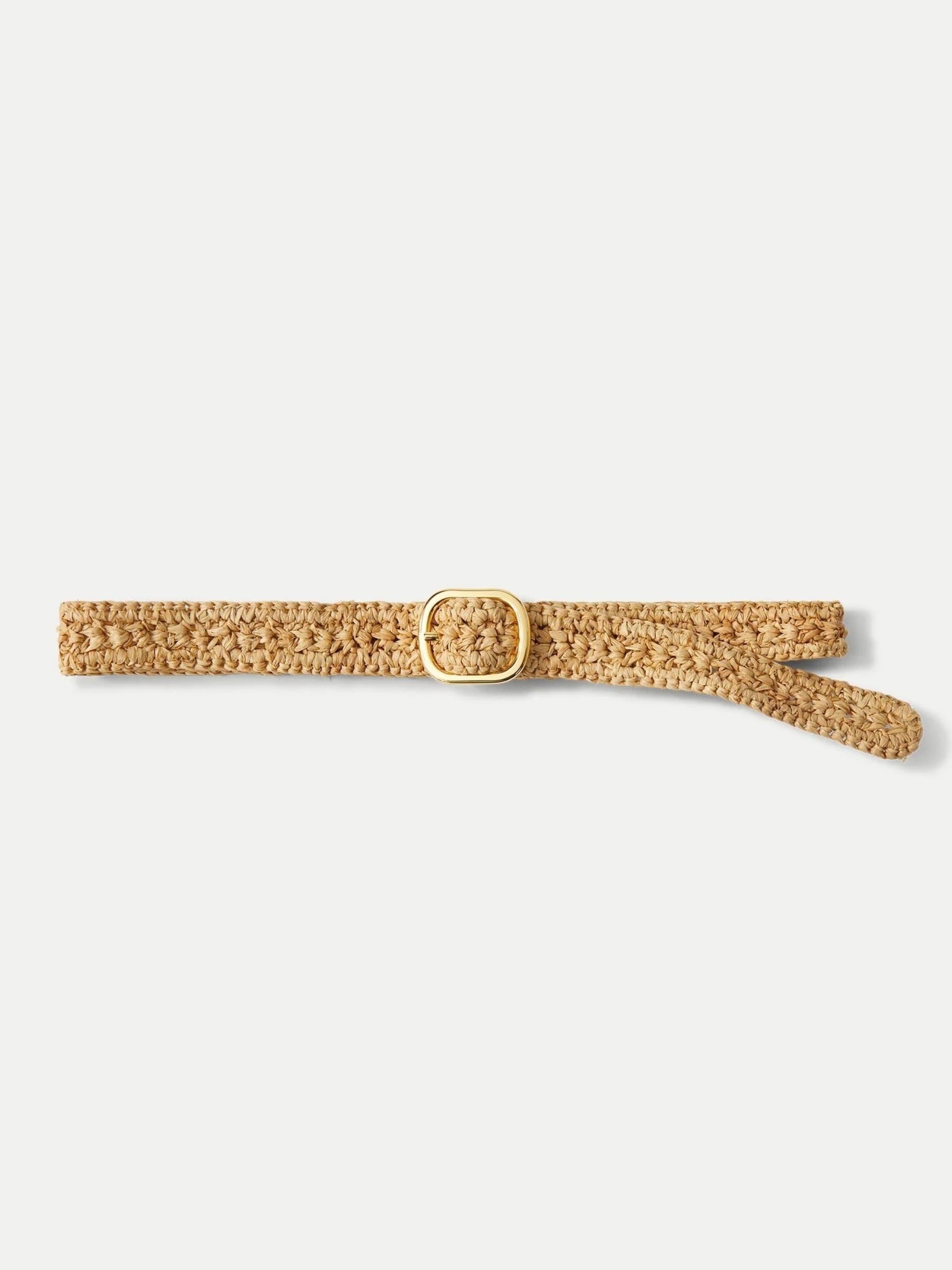 Raffia Loop Belt - Natural