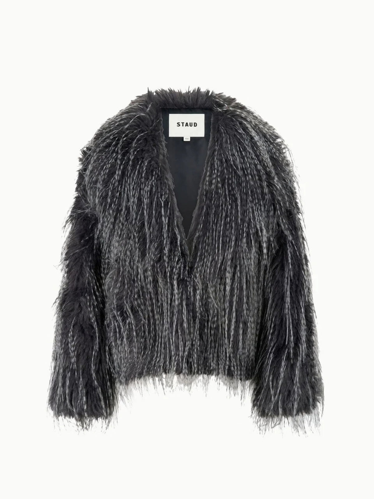 STAUD Soprano Porcupine Quill faux fur jacket, product-only front view