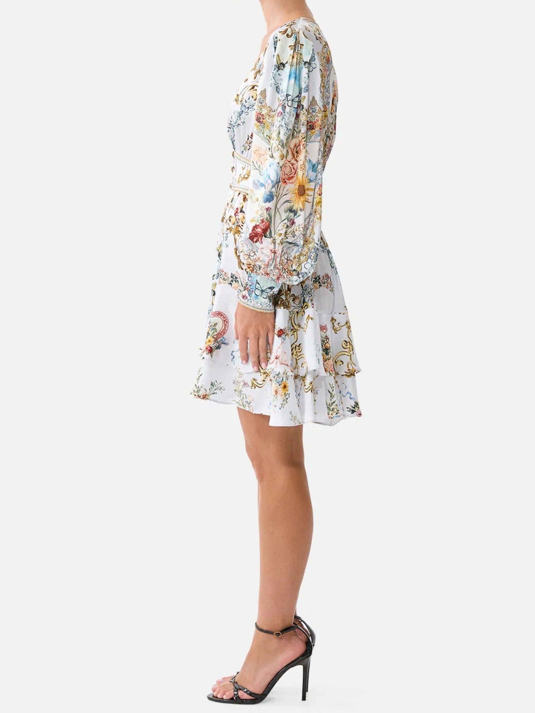 Button Front Frill Dress - Seville Sweetheart