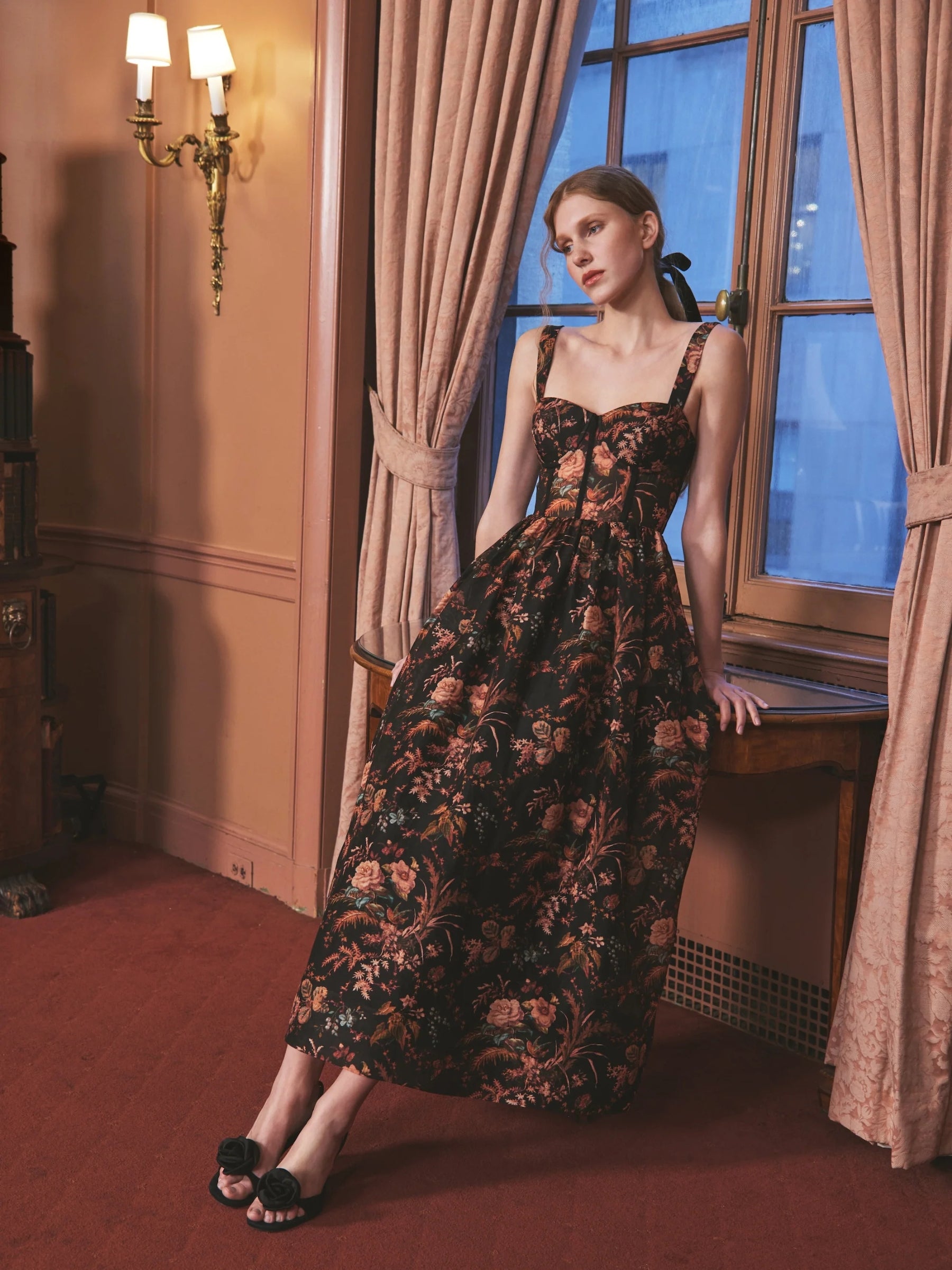 CARA-CARA-PHOEBE-MIDI-DRESS-PINDELL-BLACK