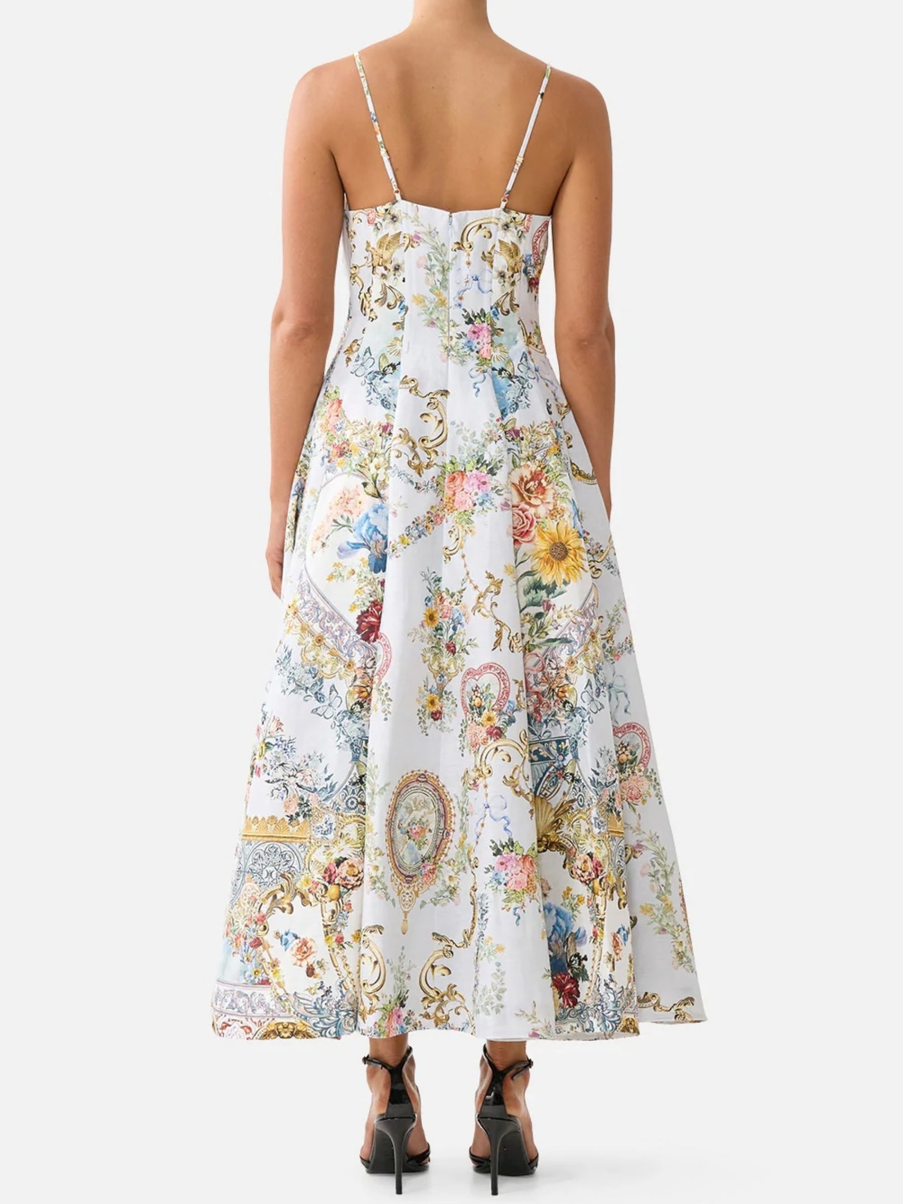 Corset Dress w/ Long Flared Skirt - Seville Sweetheart